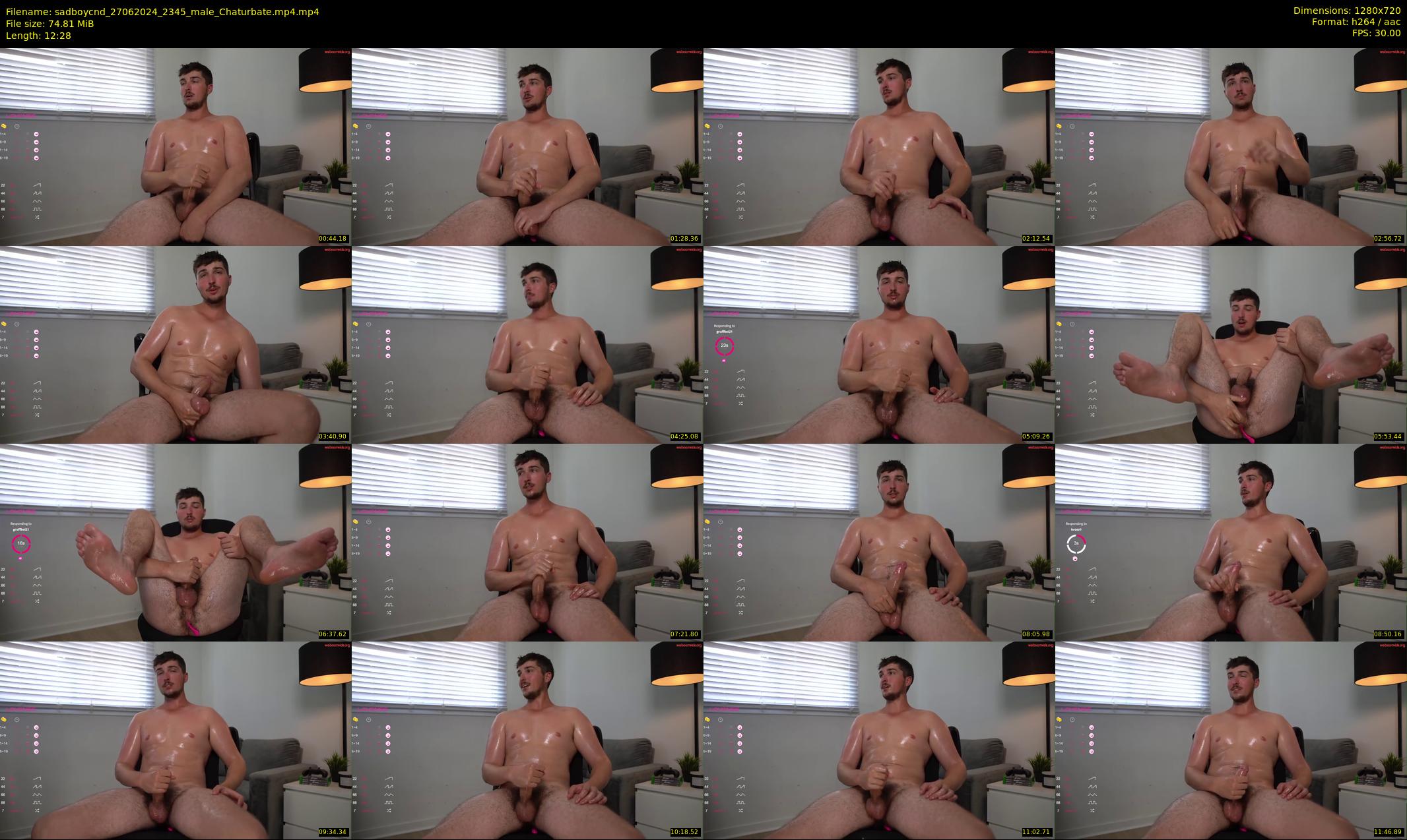 sadboycnd — 13 minute Chaturbate male cam show recording, 720p, Jun 27, 2024
