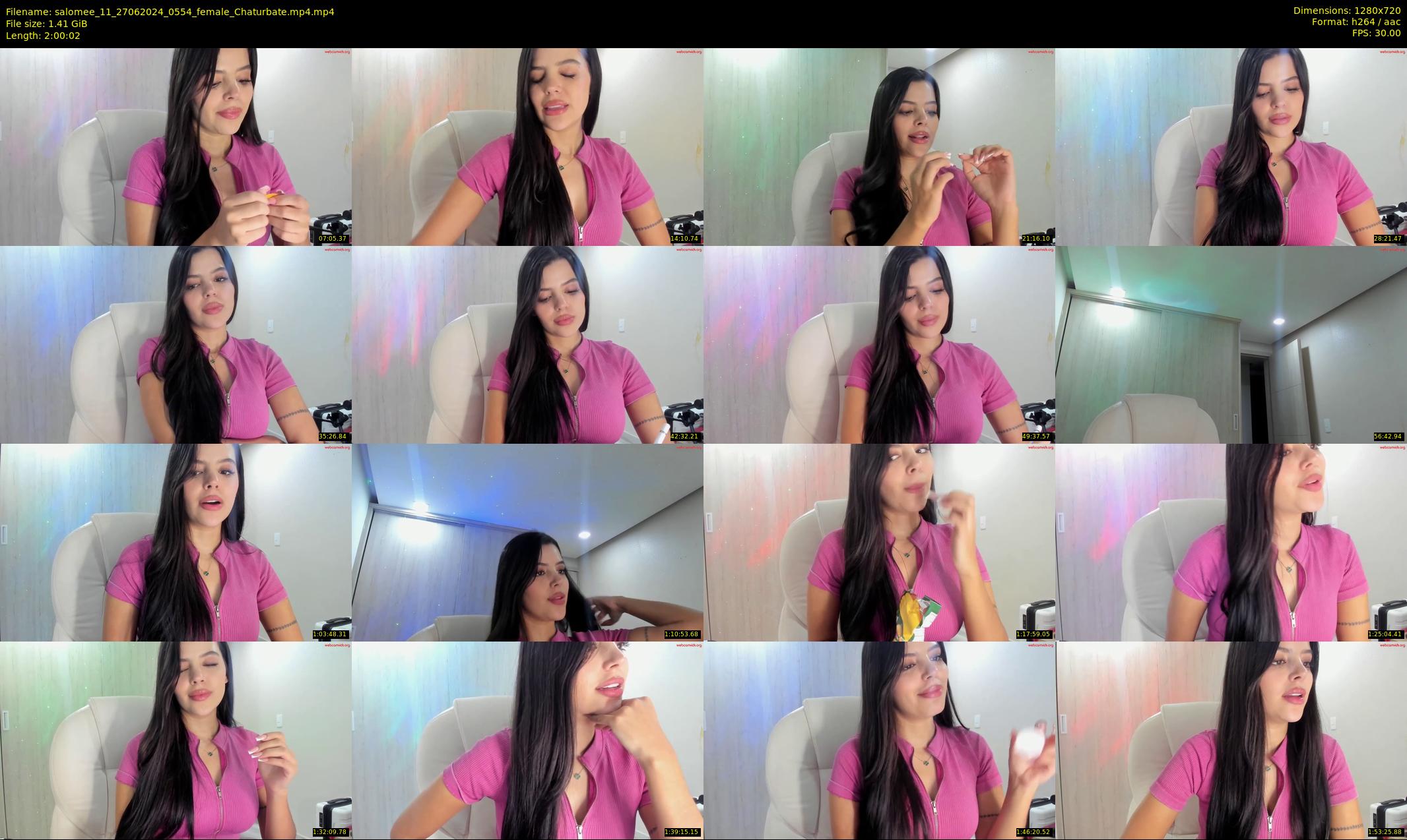 salomee_11 — 121 minute Chaturbate female cam show recording, 720p, Jun 27, 2024