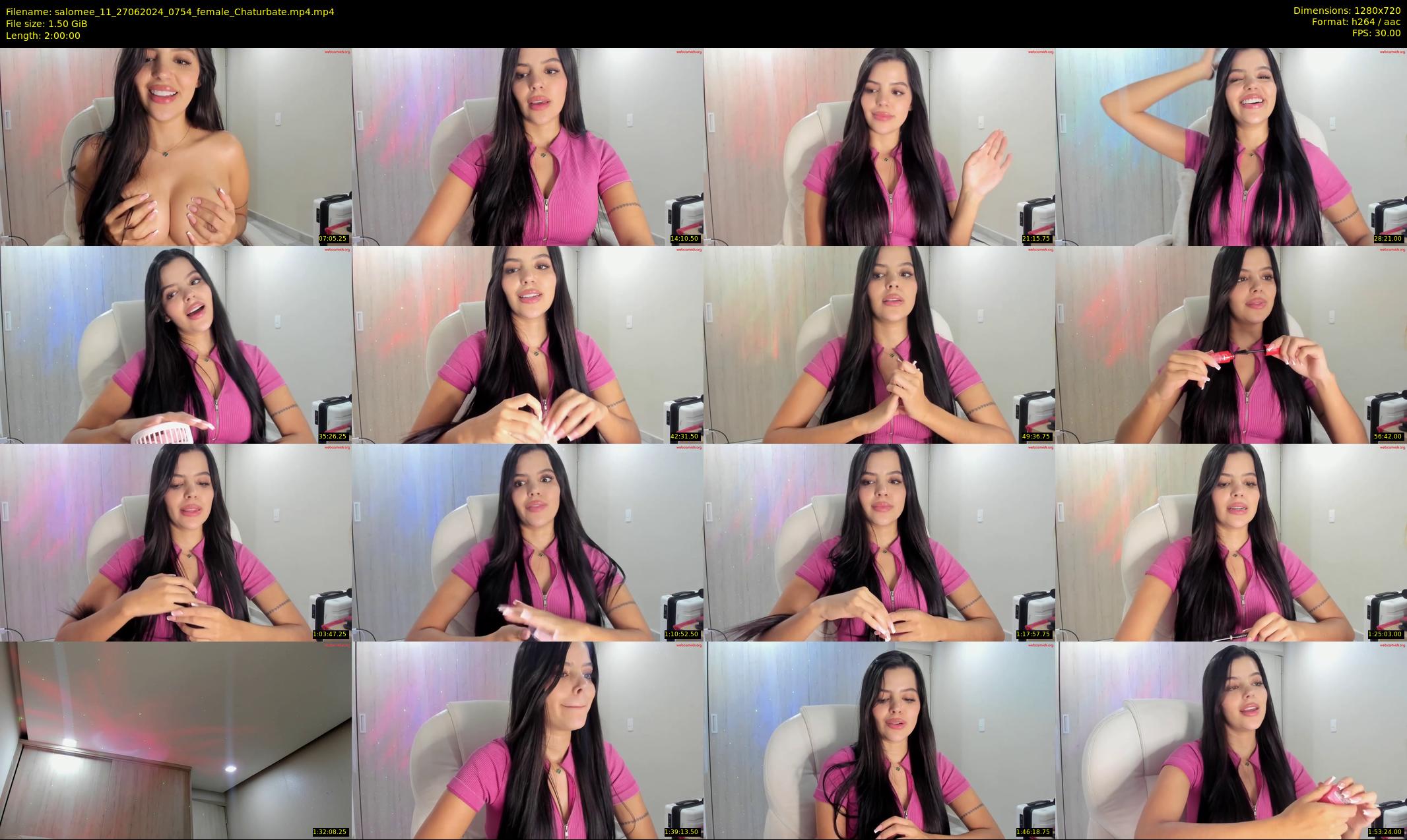 salomee_11 — 120 minute Chaturbate female cam show recording, 720p, Jun 27, 2024