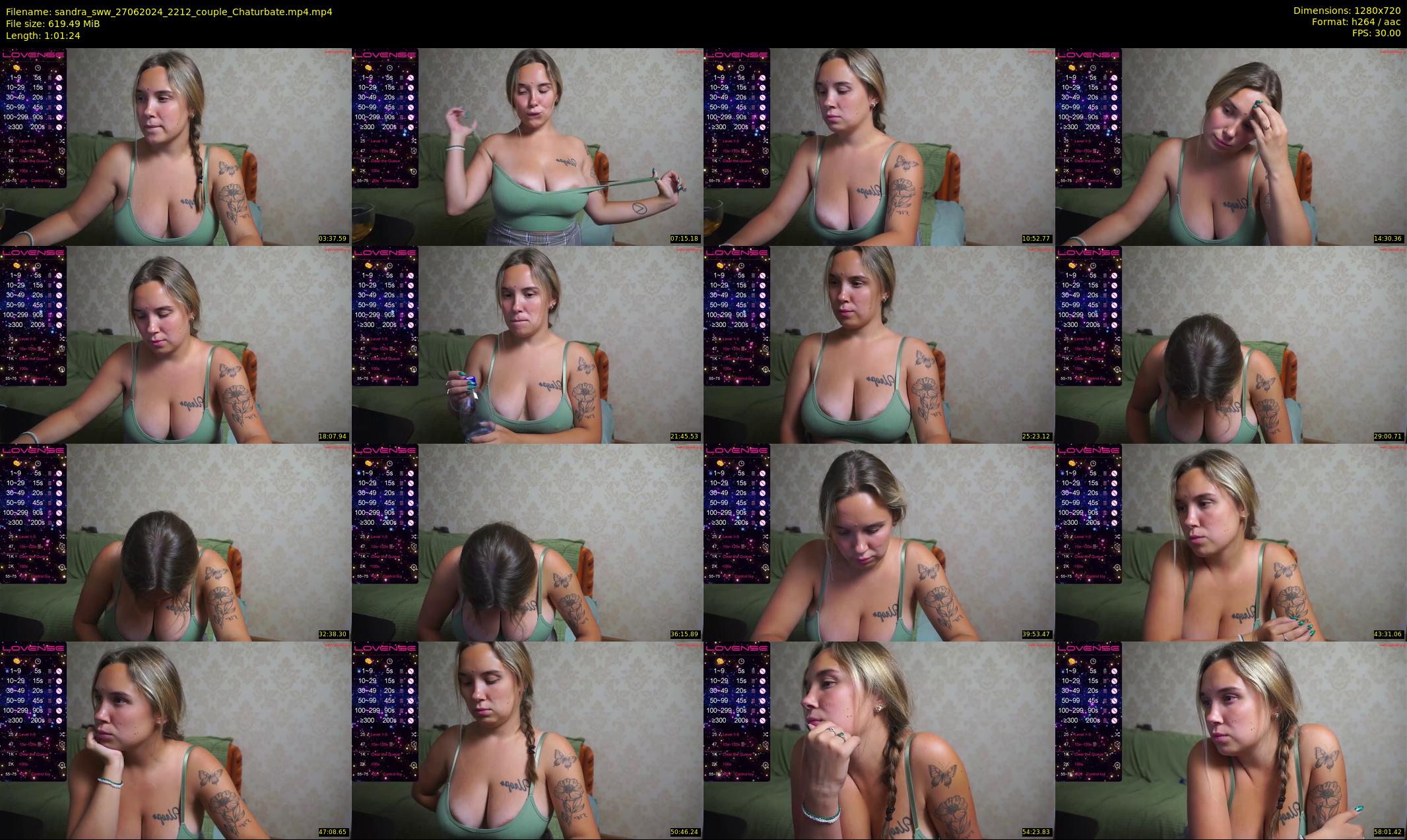 sandra_sww — 62 minute Chaturbate couple cam show recording, 720p, Jun 27, 2024