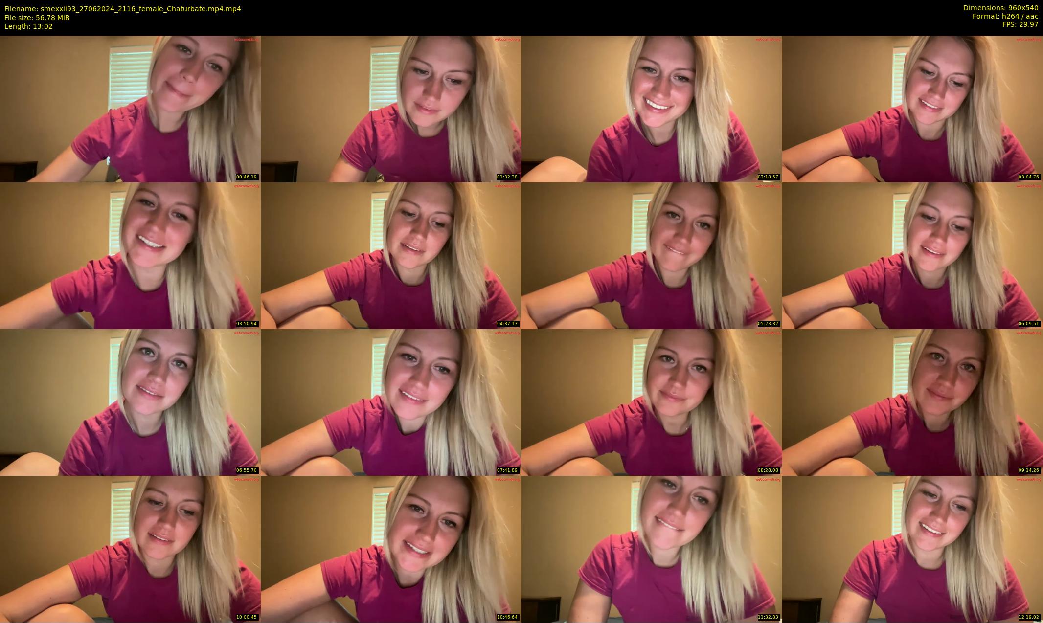 smexxii93 — 14 minute Chaturbate female cam show recording, 480p, Jun 27, 2024