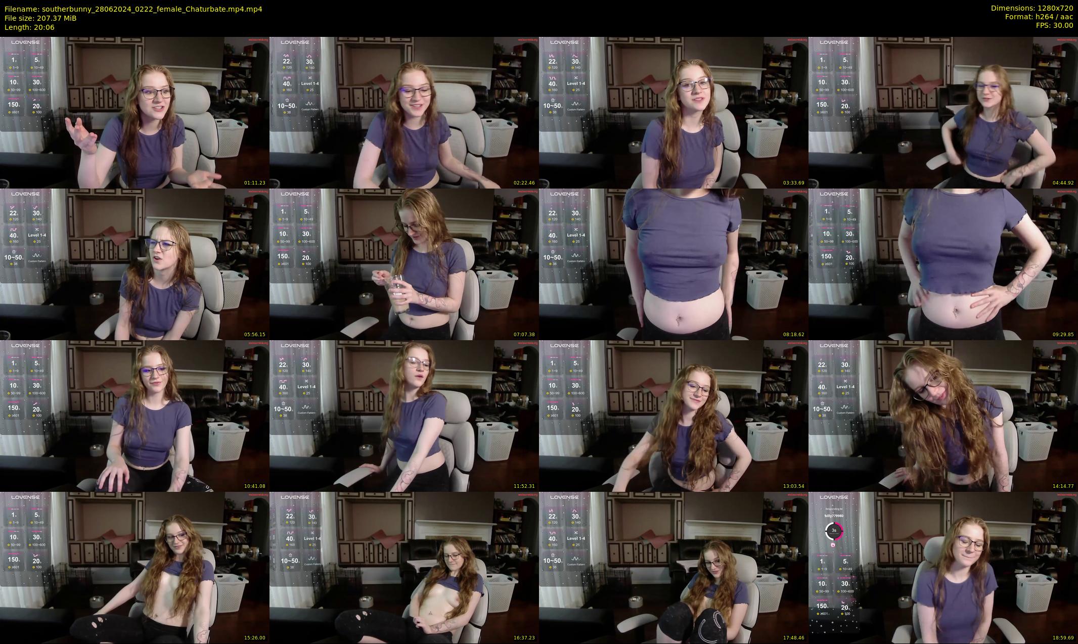 southerbunny — 21 minute Chaturbate female cam show recording, 720p, Jun 28, 2024