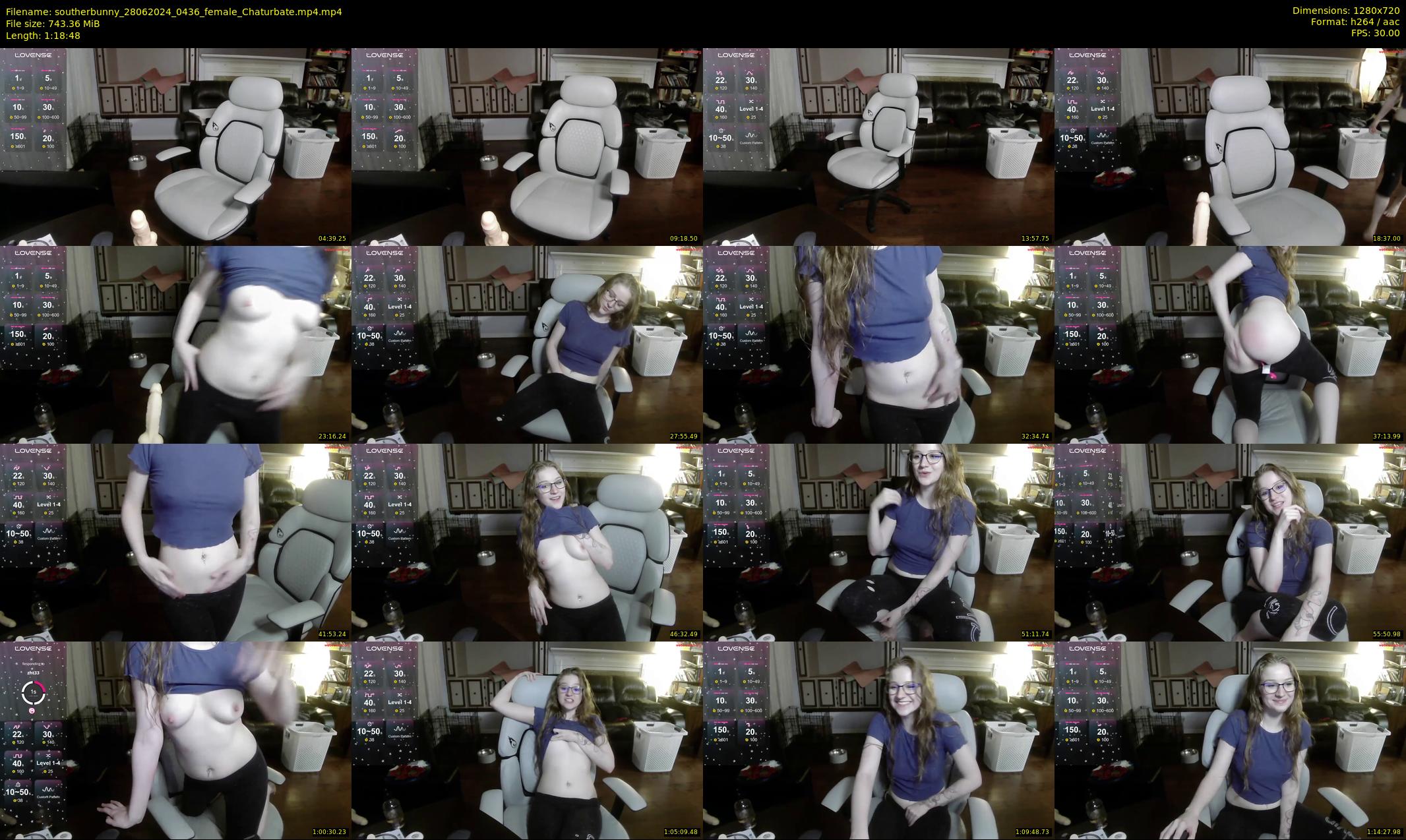 southerbunny — 79 minute Chaturbate female cam show recording, 720p, Jun 28, 2024