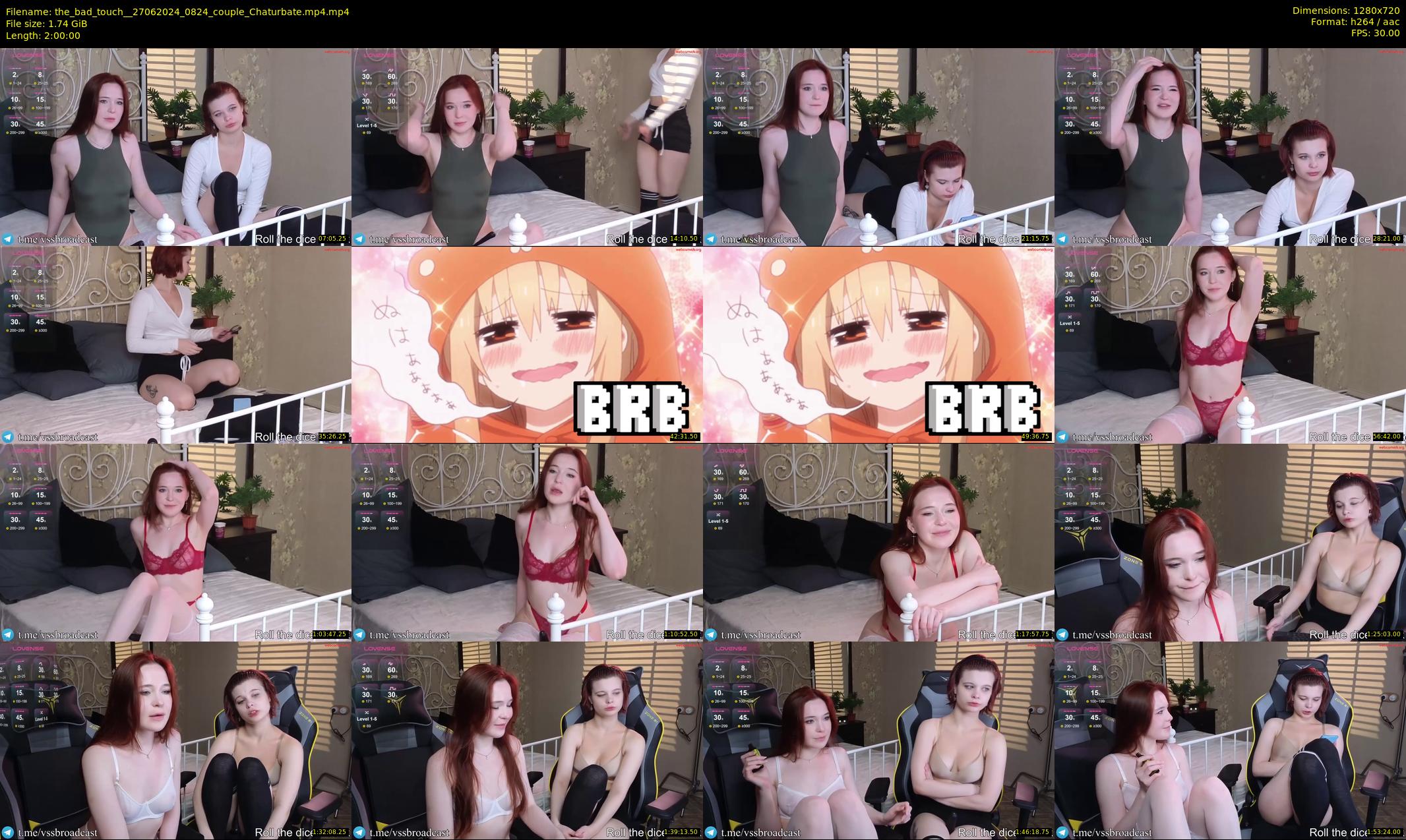 the_bad_touch_ — 120 minute Chaturbate couple cam show recording, 720p, Jun 27, 2024