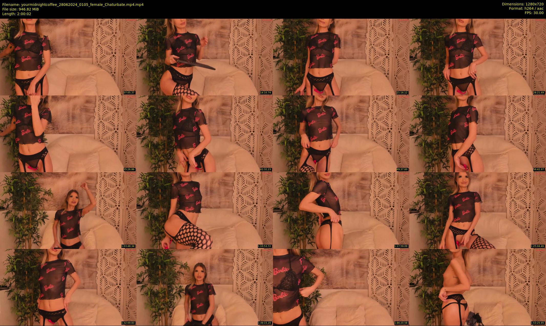 yourmidnightcoffee — 121 minute Chaturbate female cam show recording, 720p, Jun 28, 2024