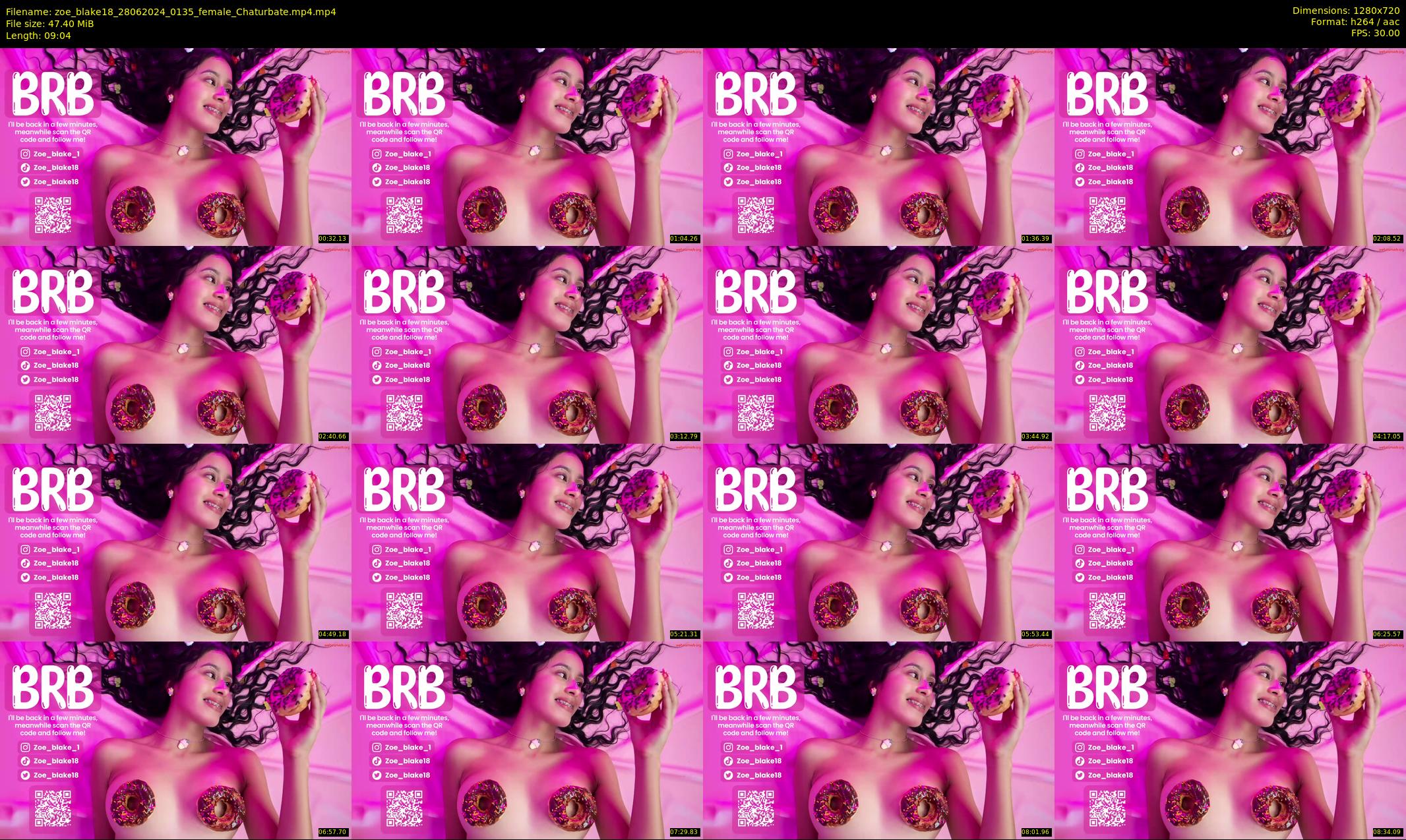zoe_blake18 — 10 minute Chaturbate female cam show recording, 720p, Jun 28, 2024