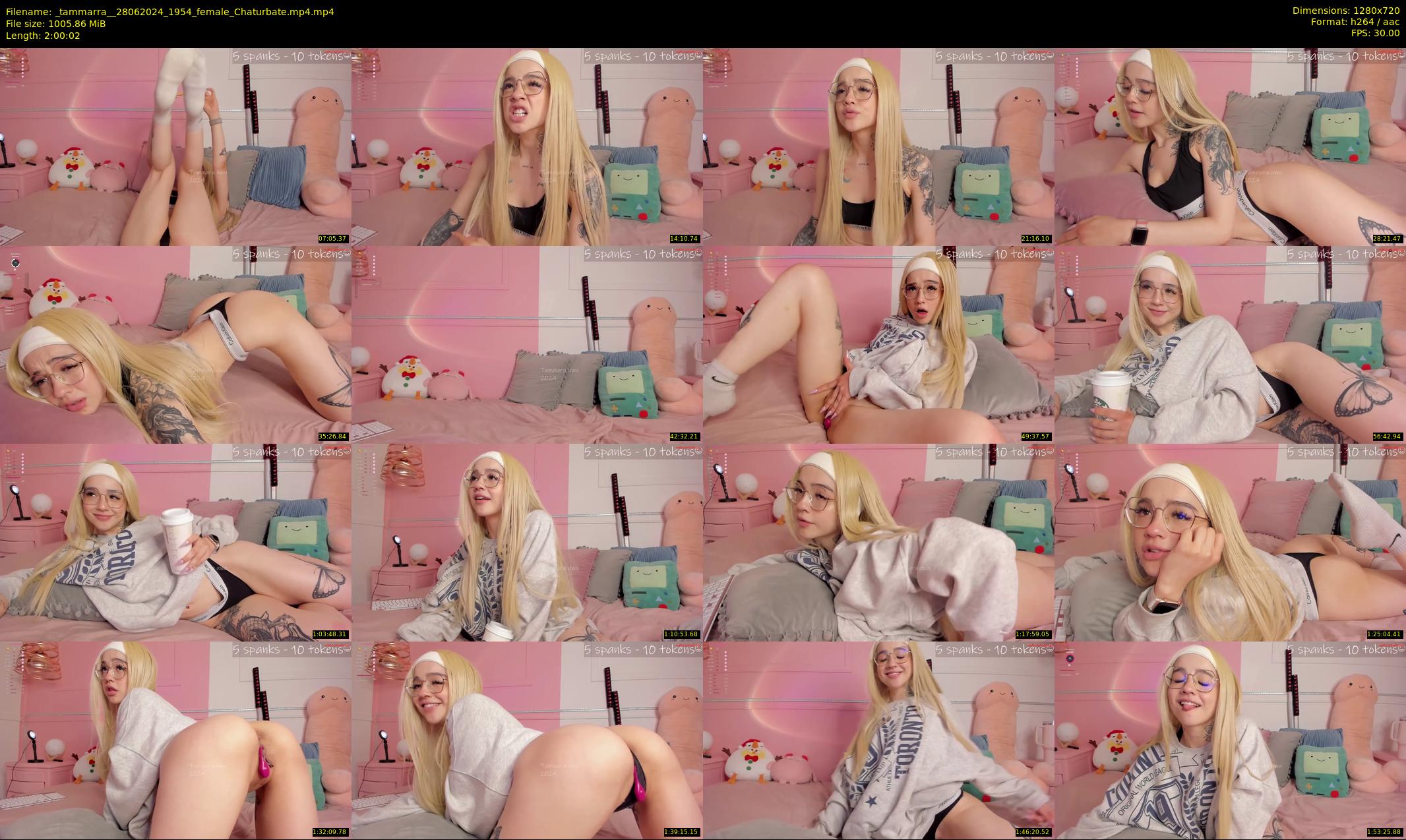 _tammarra_ — 121 minute Chaturbate female cam show recording, 720p, Jun 28, 2024
