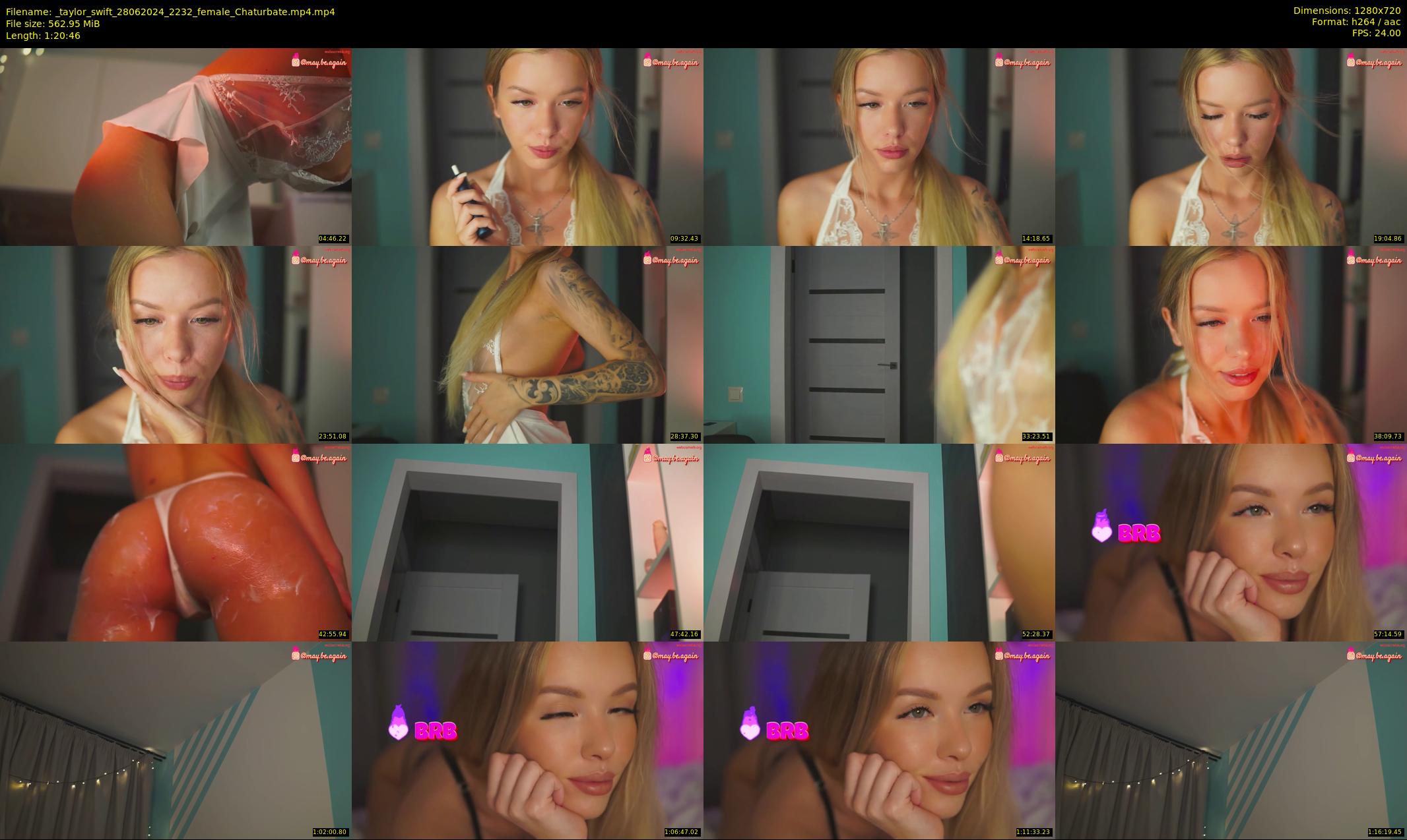 _taylor_swift — 81 minute Chaturbate female cam show recording, 720p, Jun 28, 2024