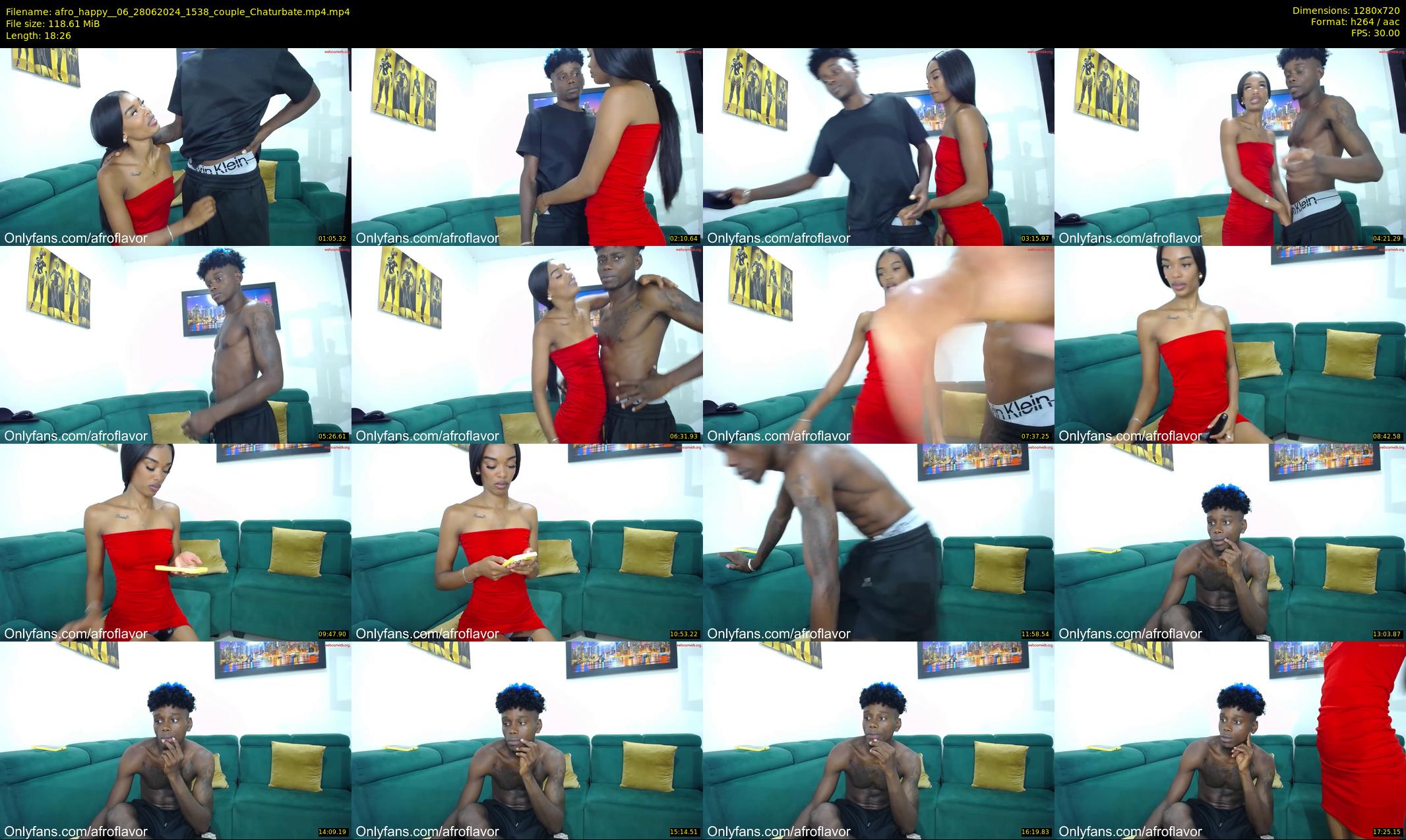 afro_happy__06 — 19 minute Chaturbate couple cam show recording, 720p, Jun 28, 2024