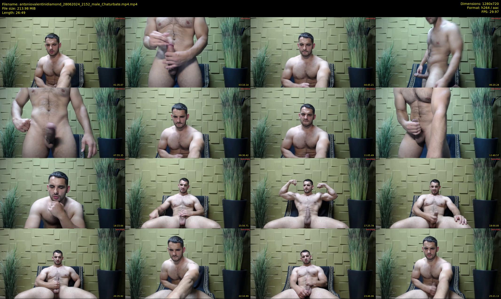 antoniovalentinidiamond — 27 minute Chaturbate male cam show recording, 720p, Jun 28, 2024