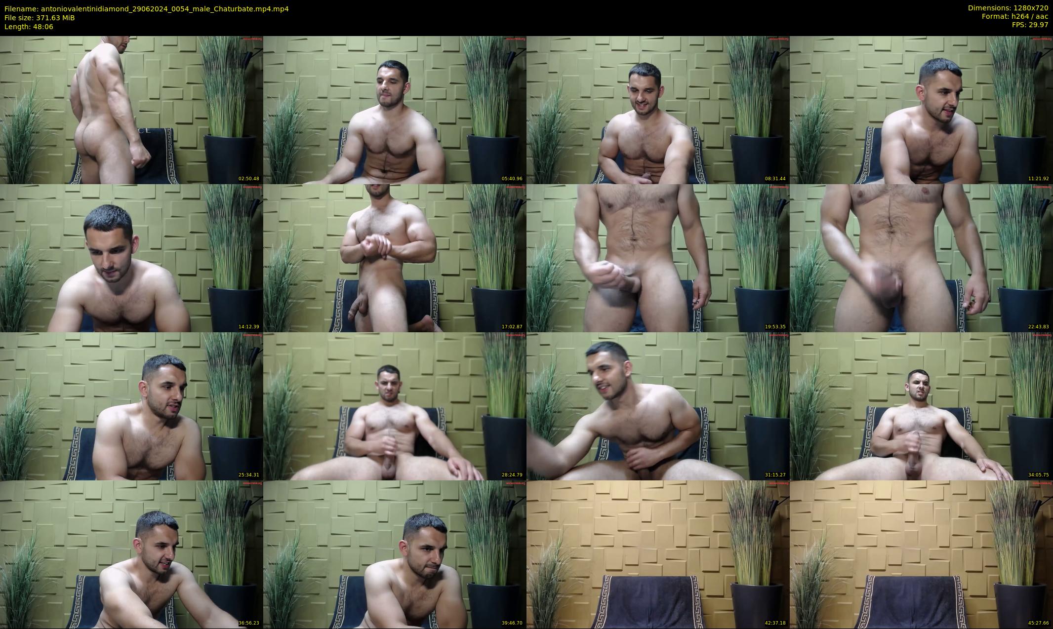 antoniovalentinidiamond — 49 minute Chaturbate male cam show recording, 720p, Jun 29, 2024