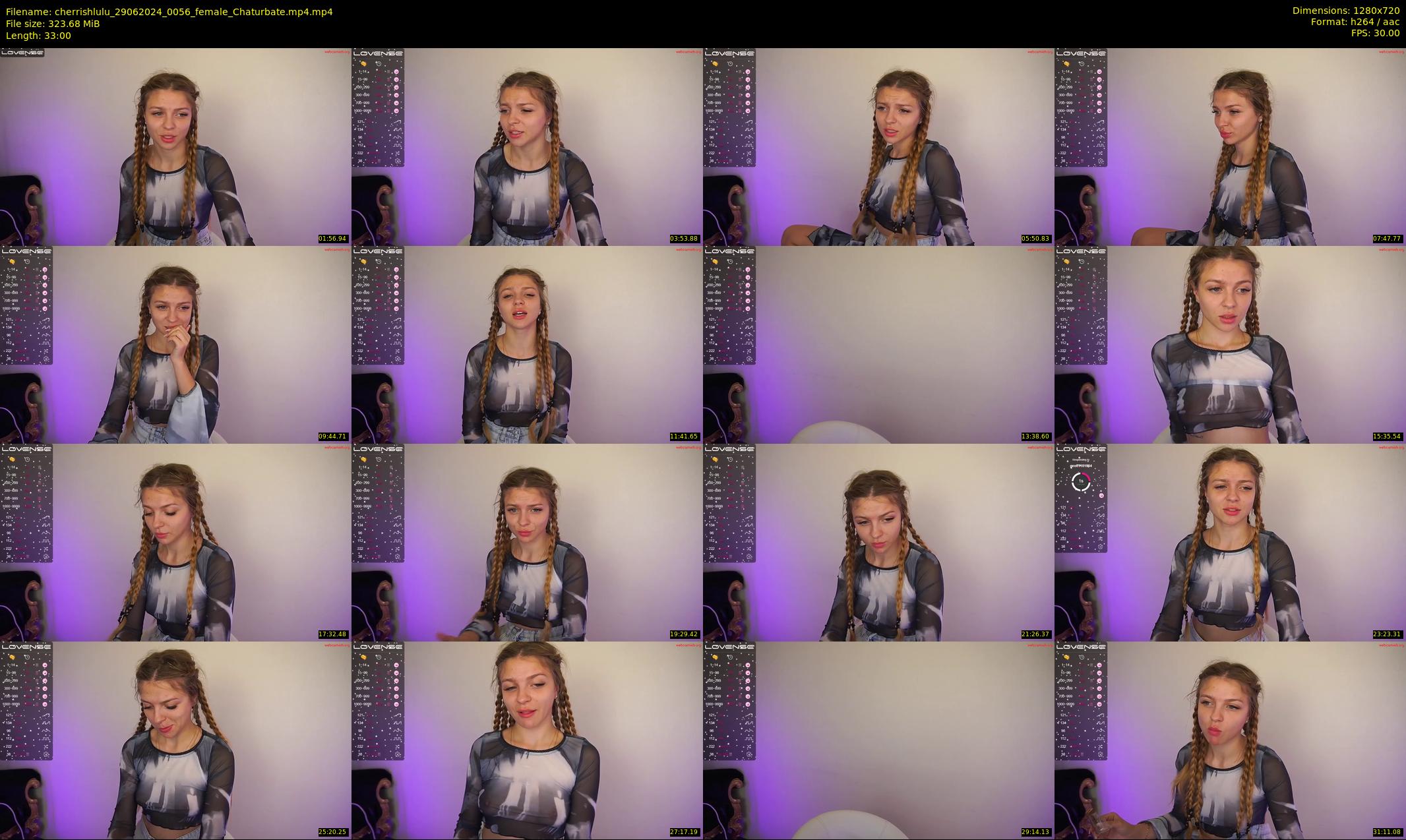 cherrishlulu — 33 minute Chaturbate female cam show recording, 720p, Jun 29, 2024