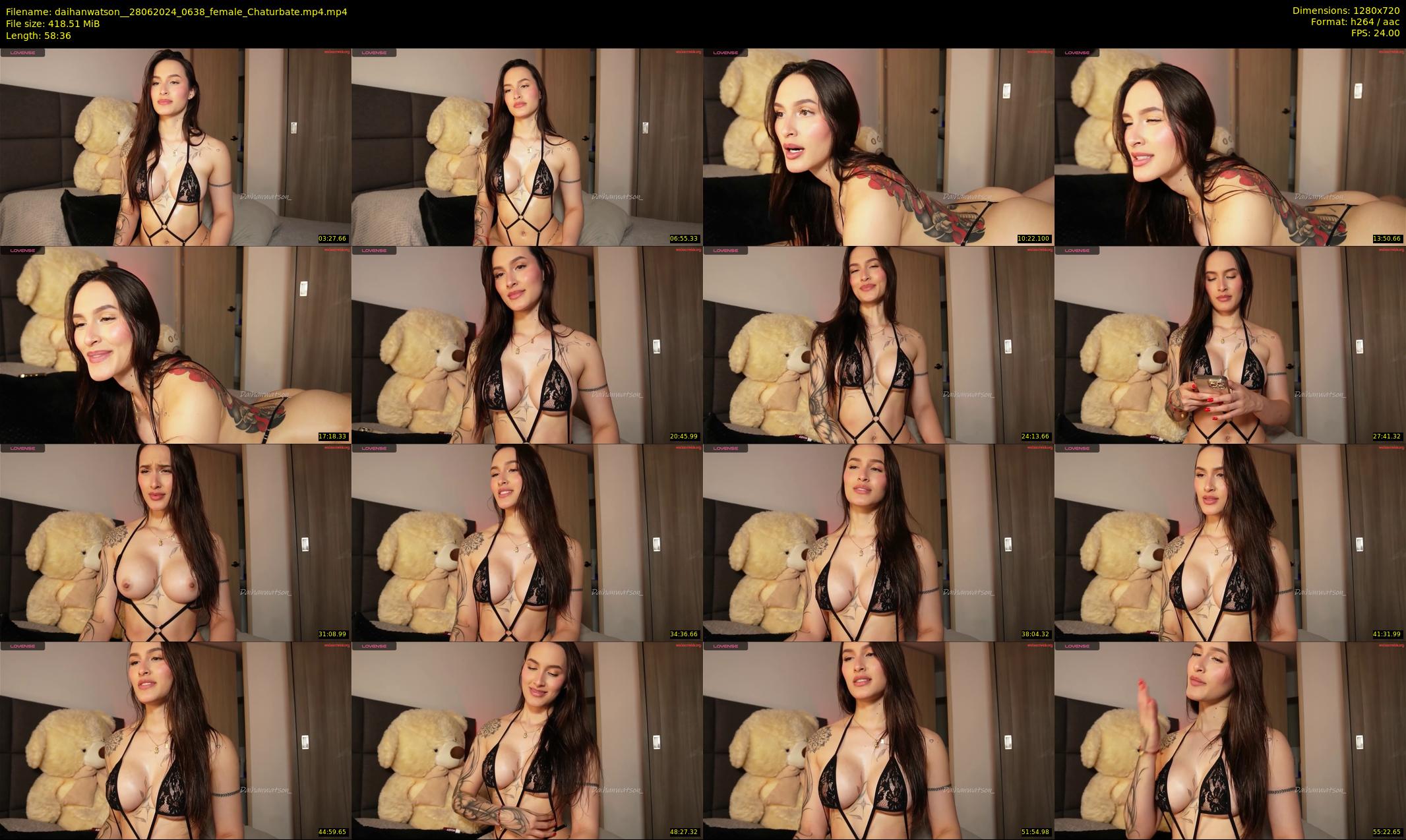 daihanwatson_ — 59 minute Chaturbate female cam show recording, 720p, Jun 28, 2024