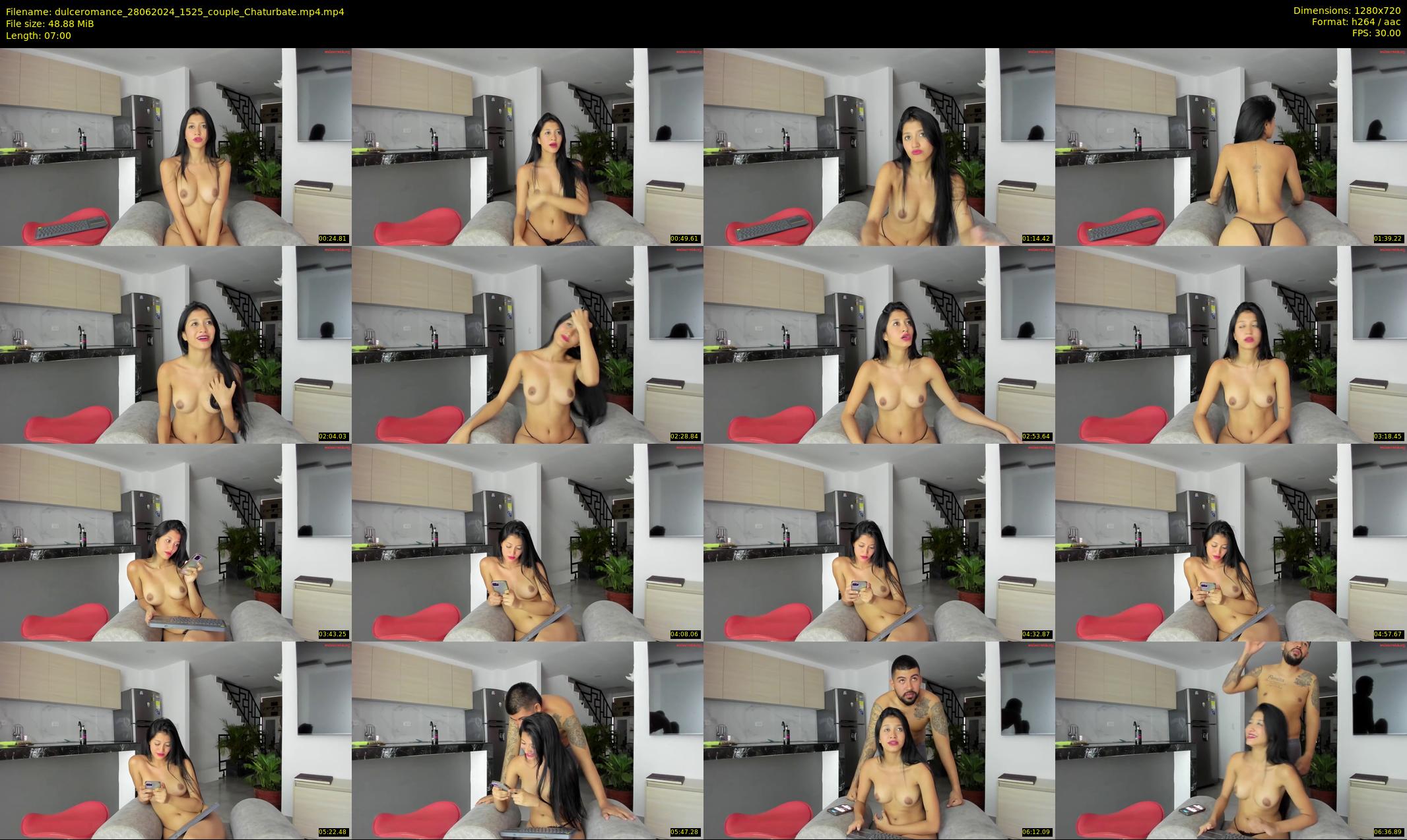 dulceromance — 7 minute Chaturbate couple cam show recording, 720p, Jun 28, 2024