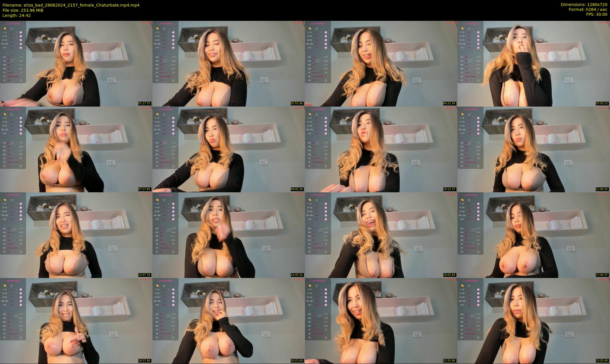 eliza_bad — 25 minute Chaturbate female cam show recording, 720p, Jun 28, 2024