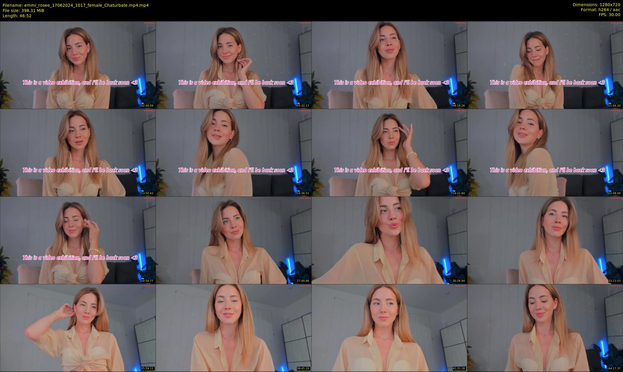 emmi_rosee — 47 minute Chaturbate female cam show recording, 720p, Jun 17, 2024
