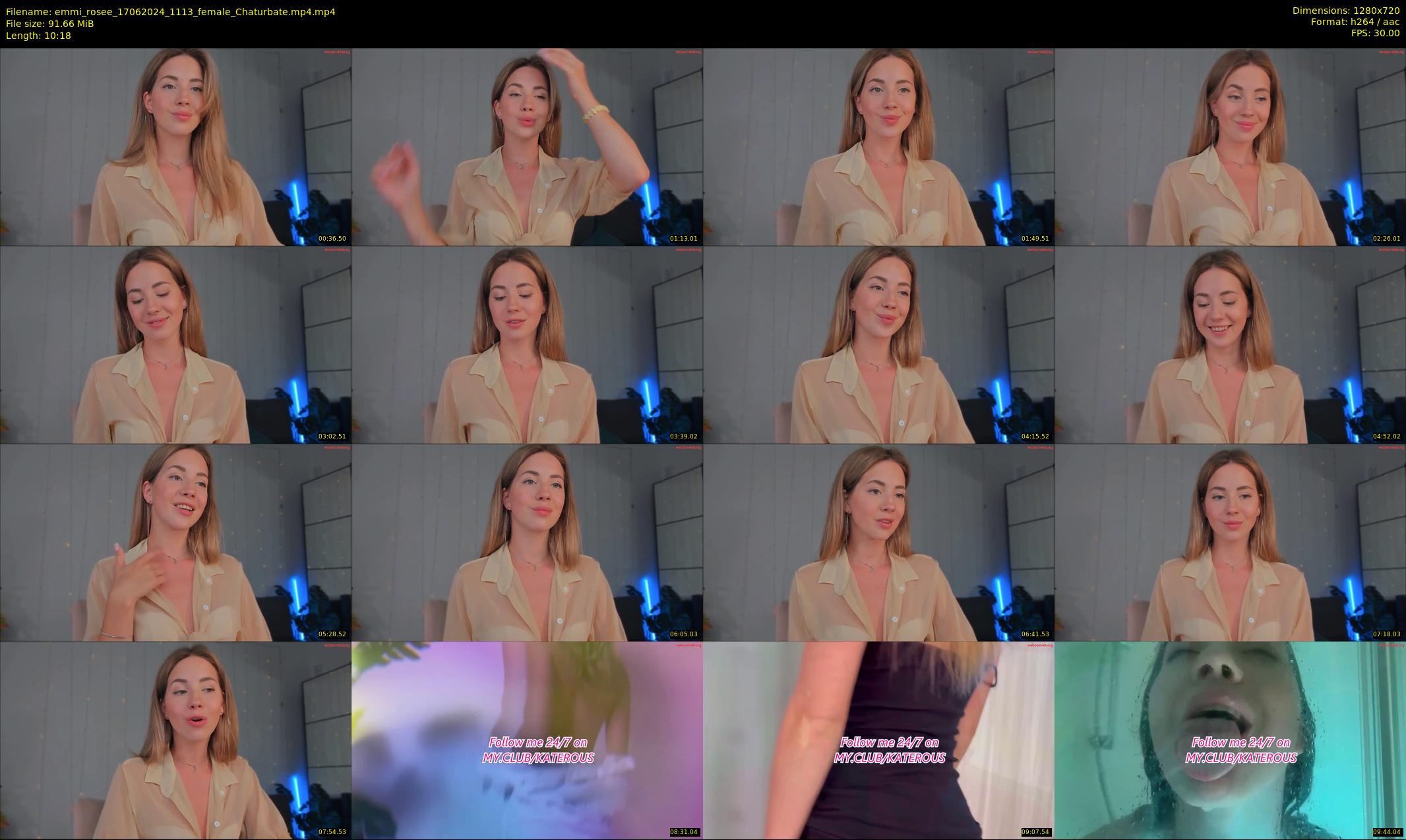 emmi_rosee — 11 minute Chaturbate female cam show recording, 720p, Jun 17, 2024