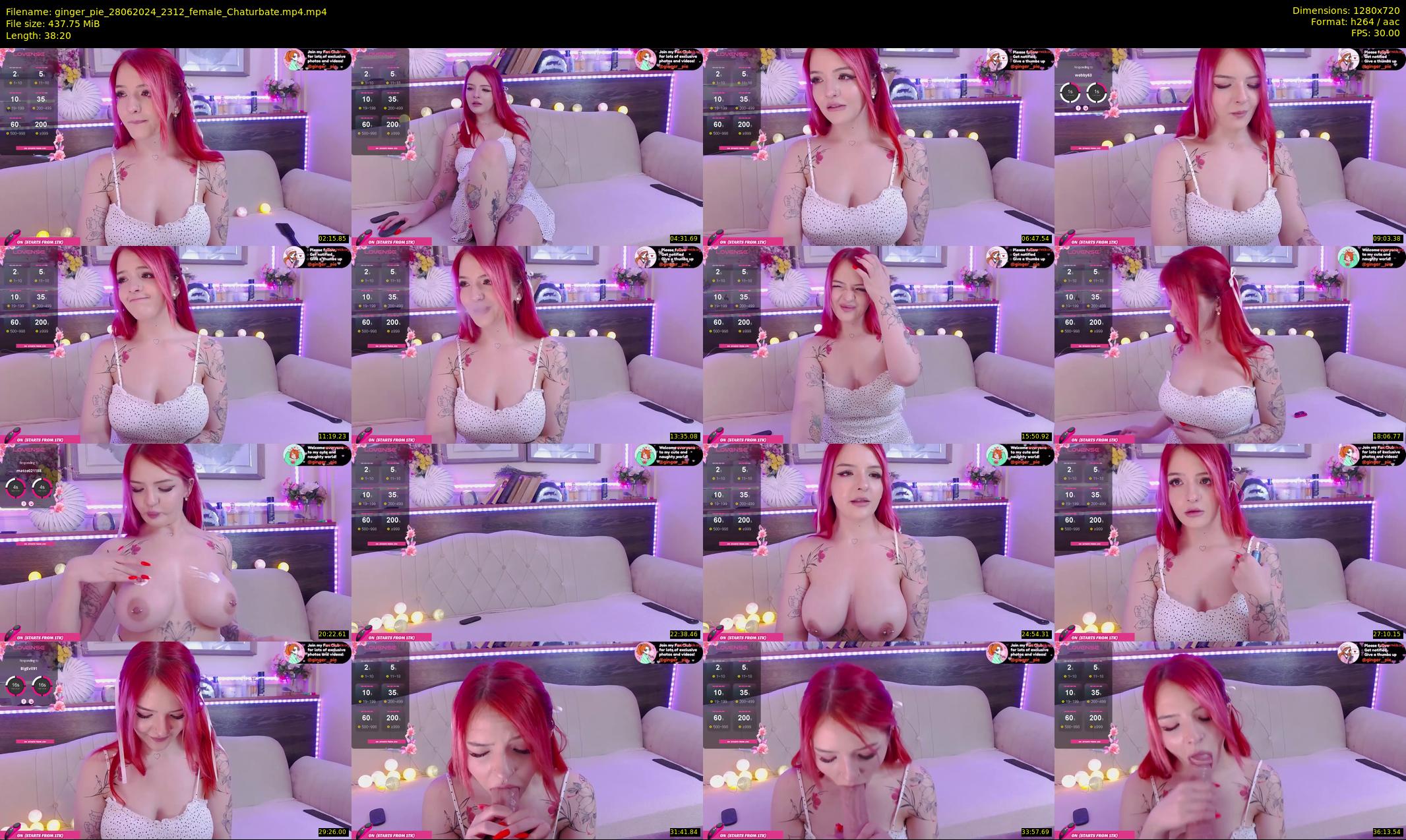ginger_pie — 39 minute Chaturbate female cam show recording, 720p, Jun 28, 2024