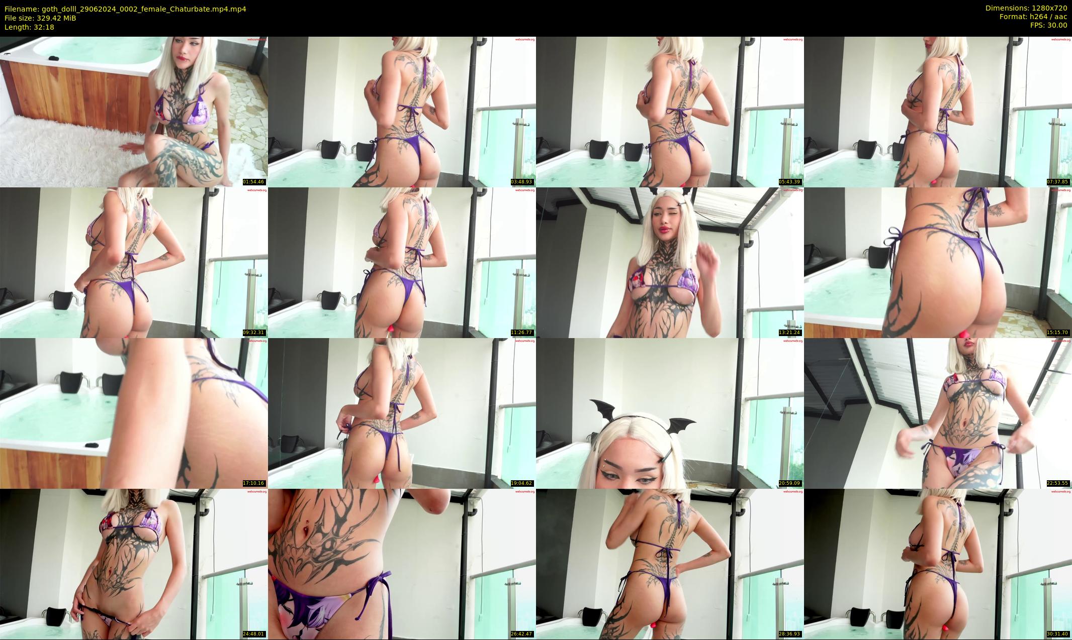 goth_dolll — 33 minute Chaturbate female cam show recording, 720p, Jun 29, 2024
