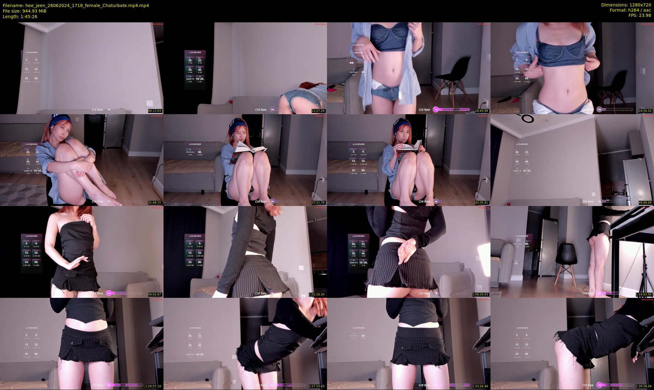 hee_jeen — 106 minute Chaturbate female cam show recording, 720p, Jun 28, 2024