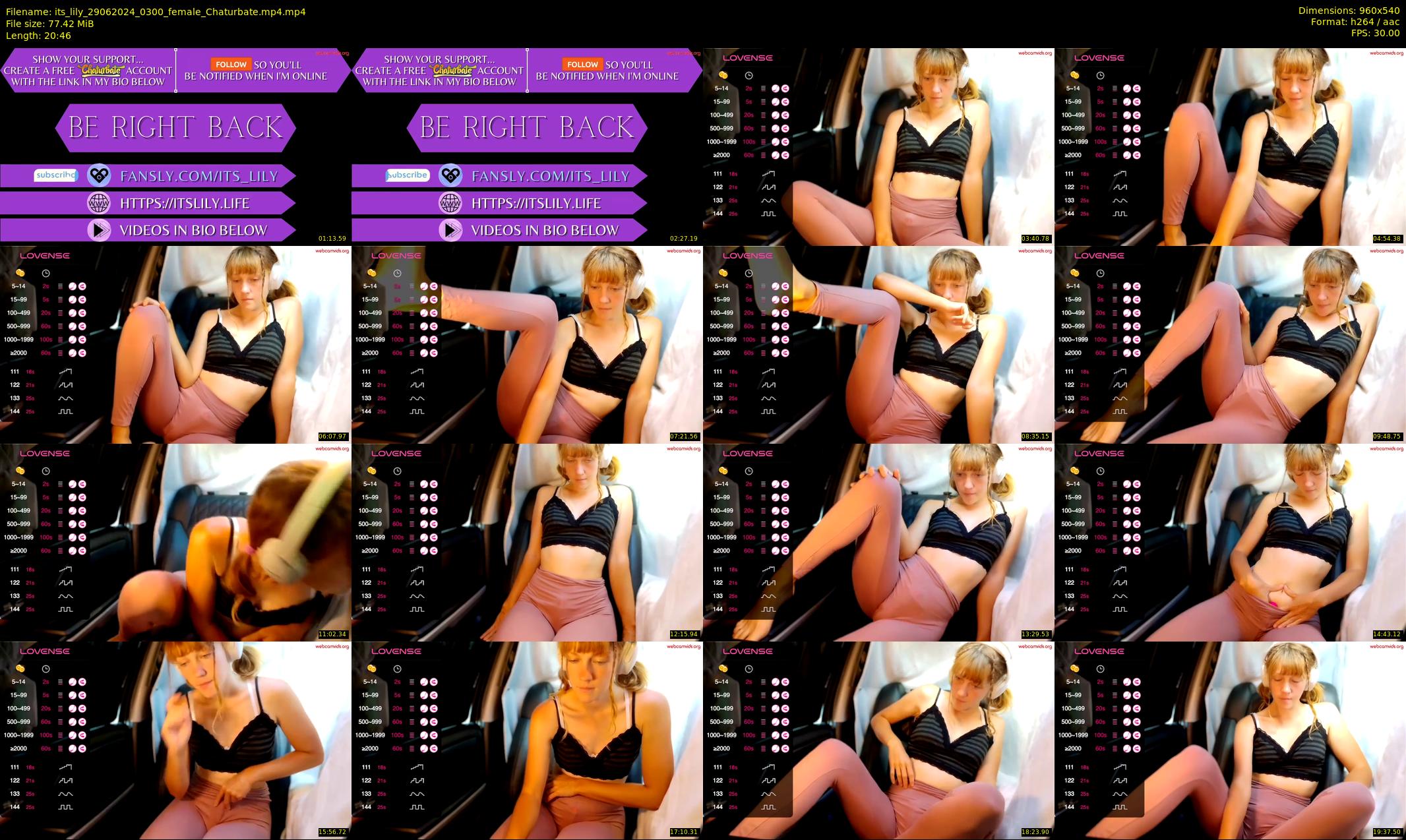 its_lily — 21 minute Chaturbate female cam show recording, 480p, Jun 29, 2024