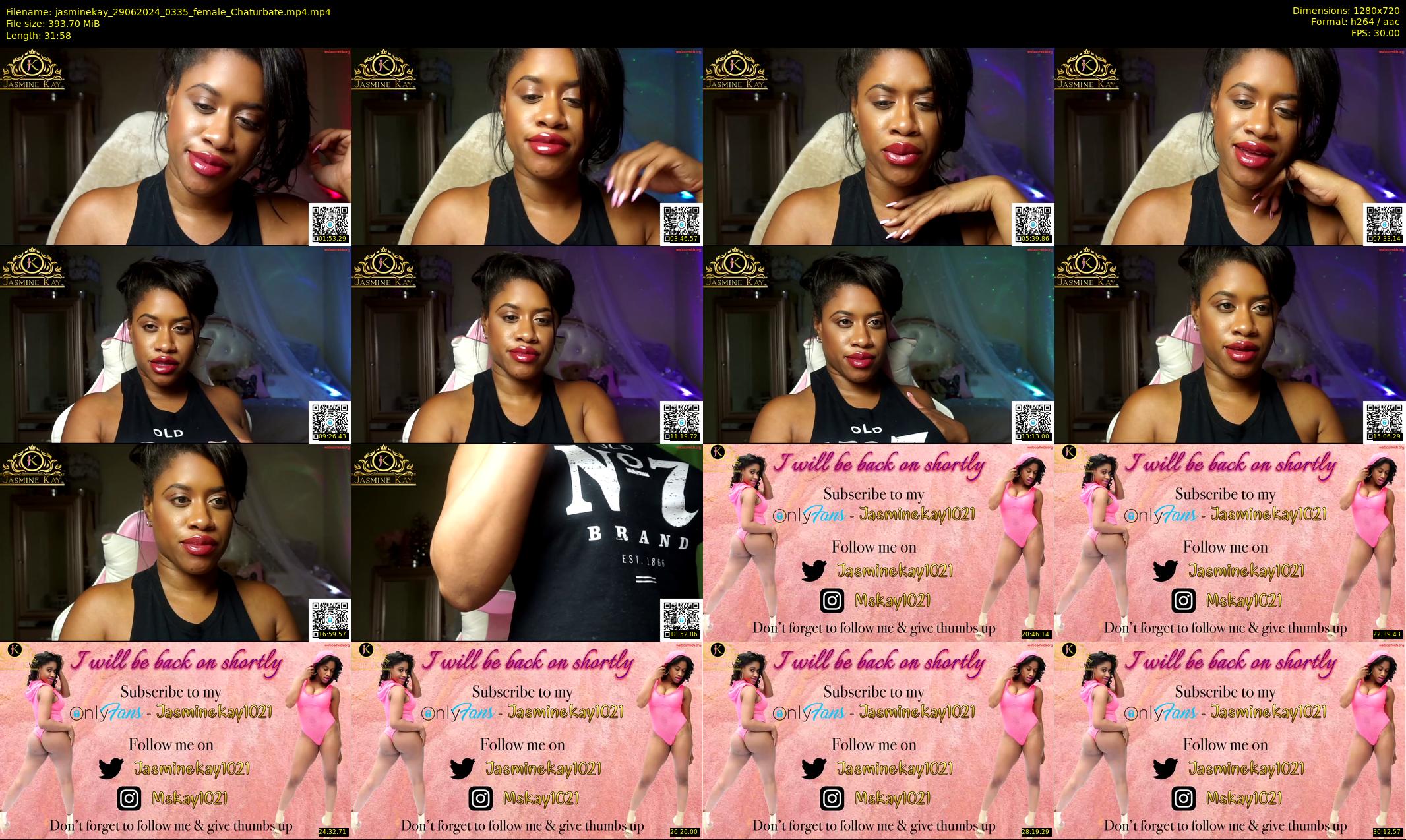 jasminekay — 32 minute Chaturbate female cam show recording, 720p, Jun 29, 2024