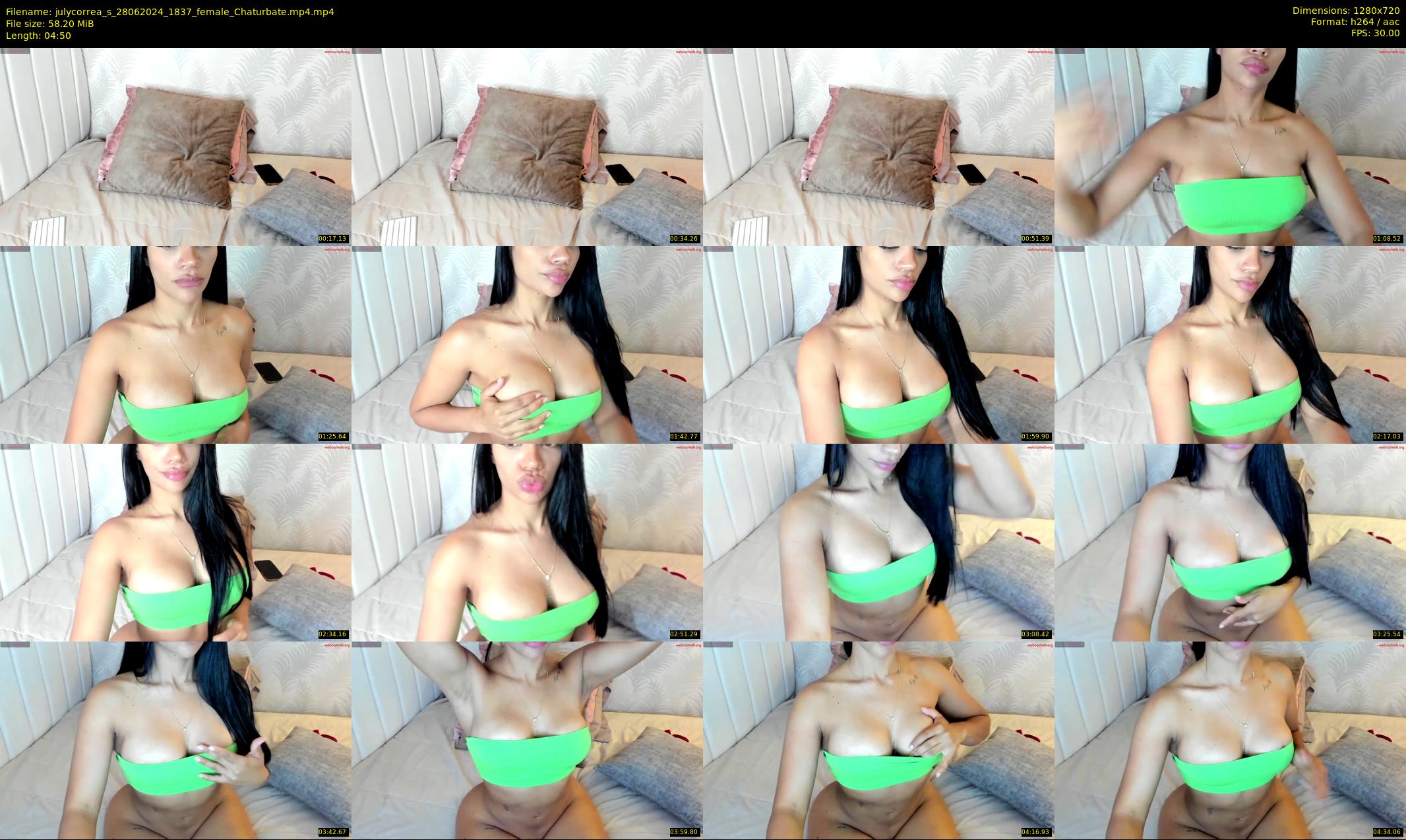 julycorrea_s — 5 minute Chaturbate female cam show recording, 720p, Jun 28, 2024