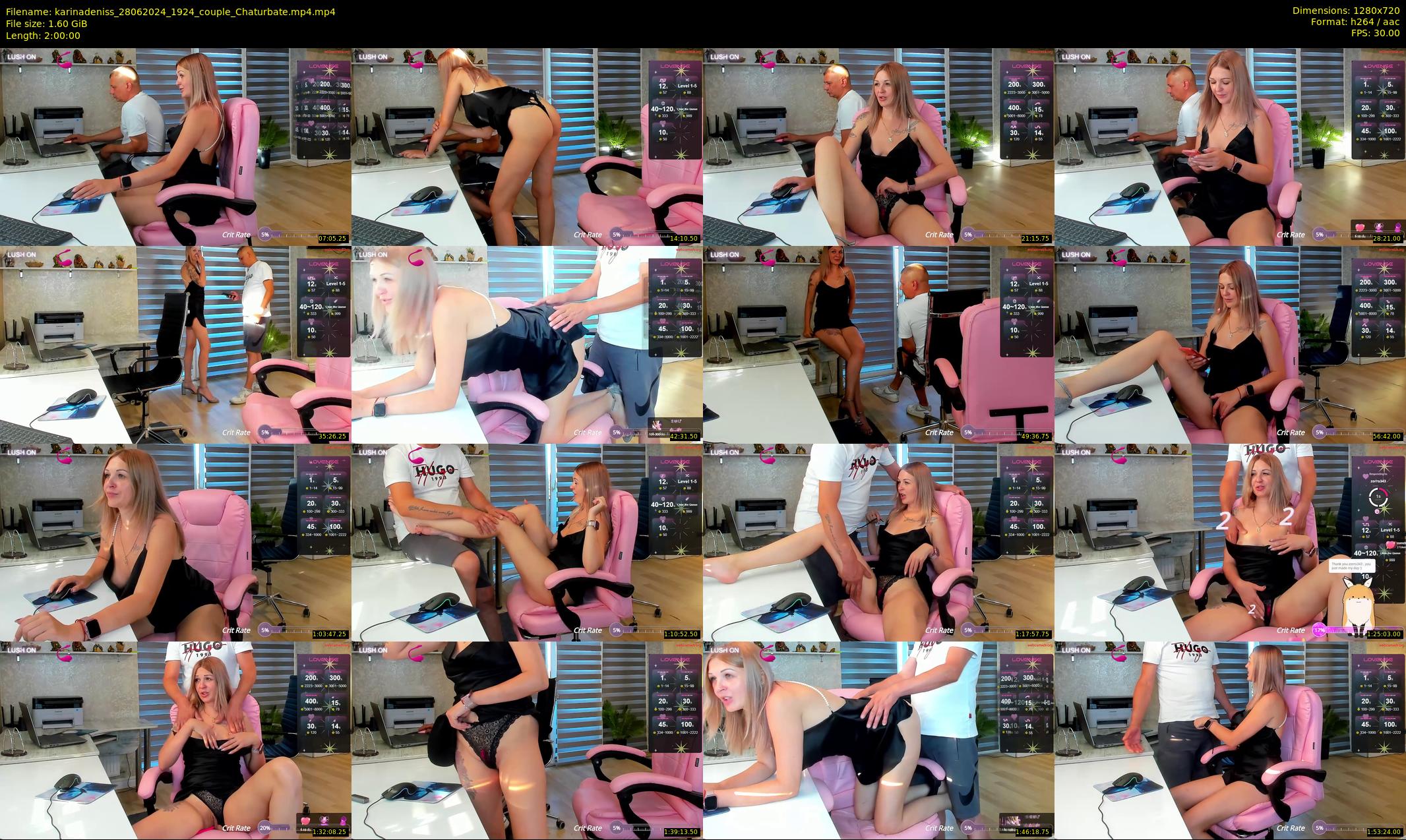 karinadeniss — 120 minute Chaturbate couple cam show recording, 720p, Jun 28, 2024