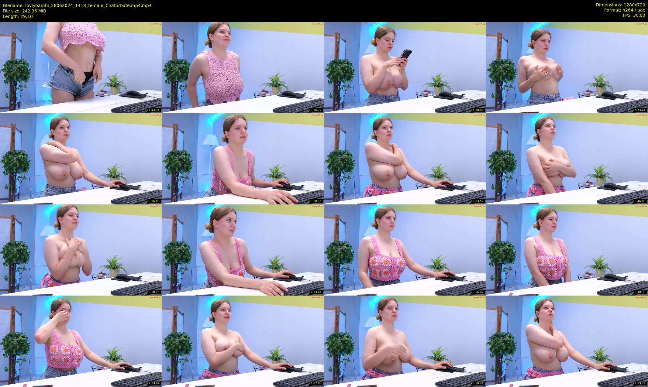 lovlybambi — 30 minute Chaturbate female cam show recording, 720p, Jun 28, 2024