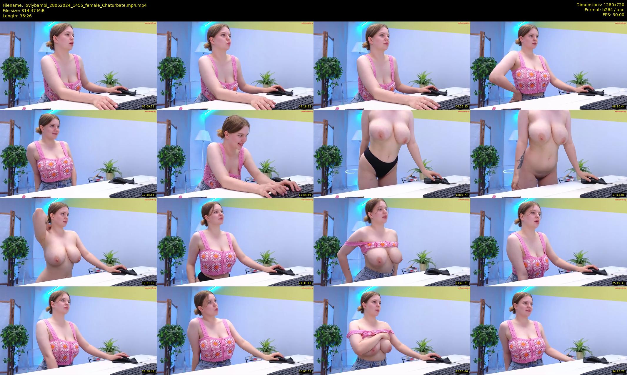 lovlybambi — 37 minute Chaturbate female cam show recording, 720p, Jun 28, 2024