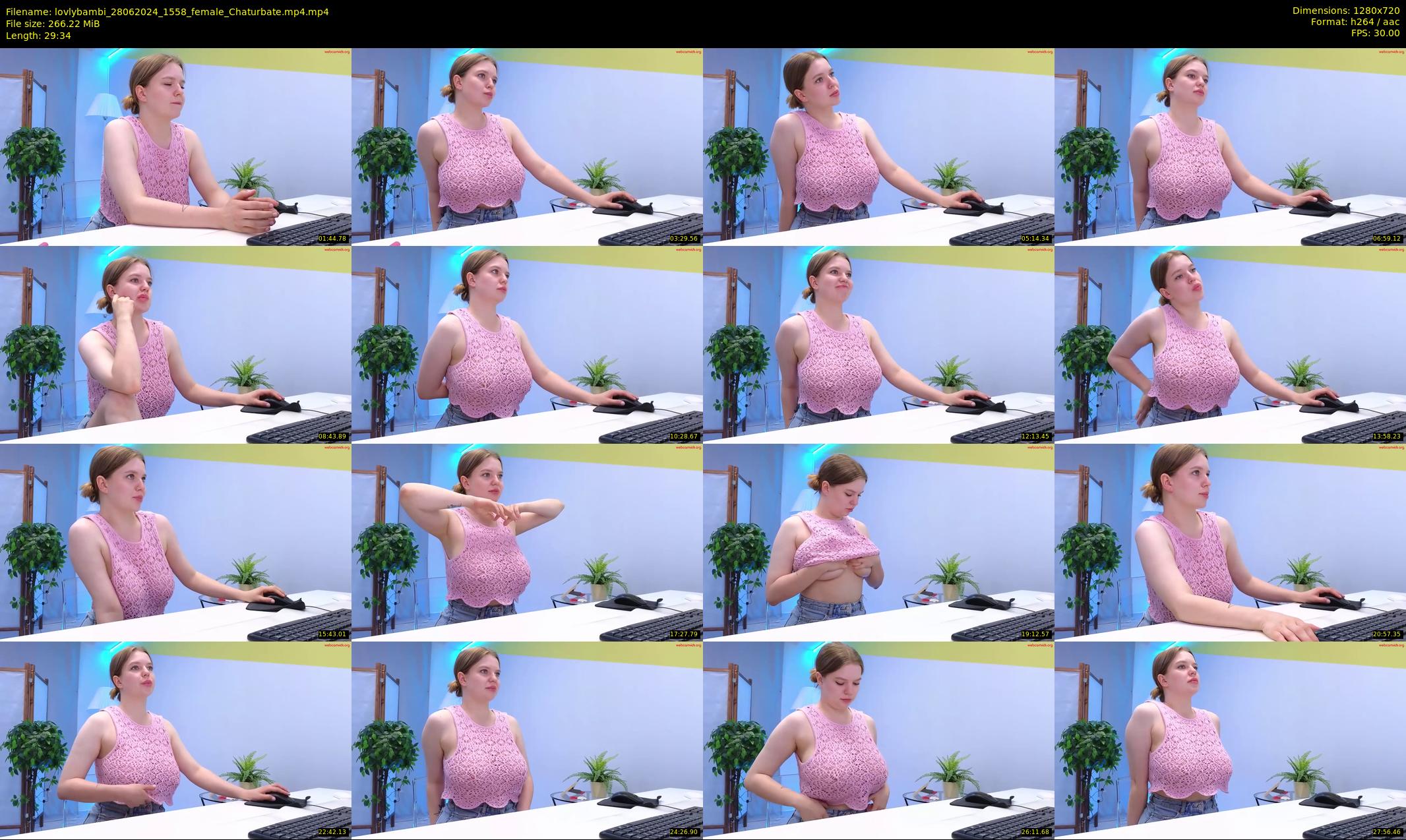 lovlybambi — 30 minute Chaturbate female cam show recording, 720p, Jun 28, 2024