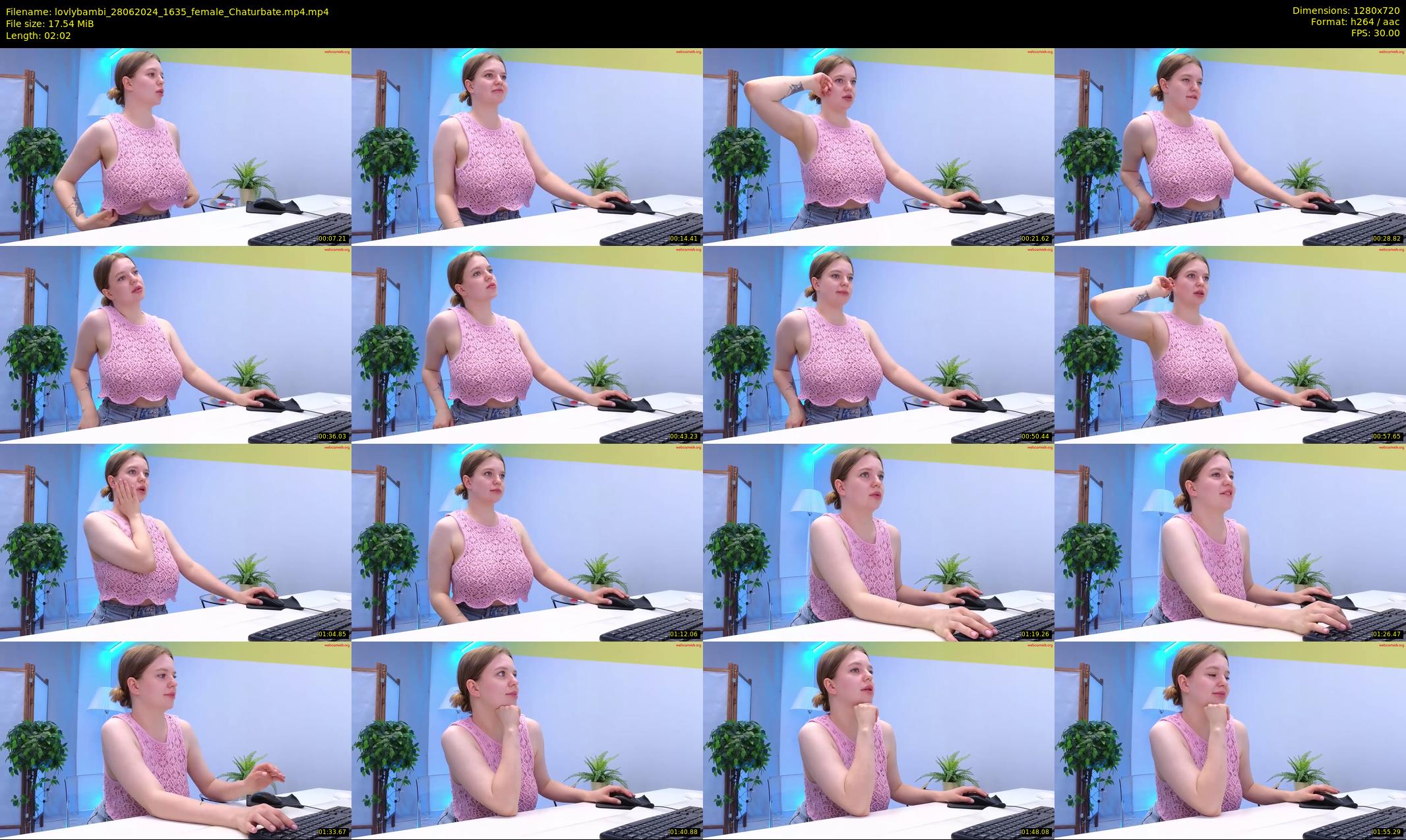 lovlybambi — 3 minute Chaturbate female cam show recording, 720p, Jun 28, 2024
