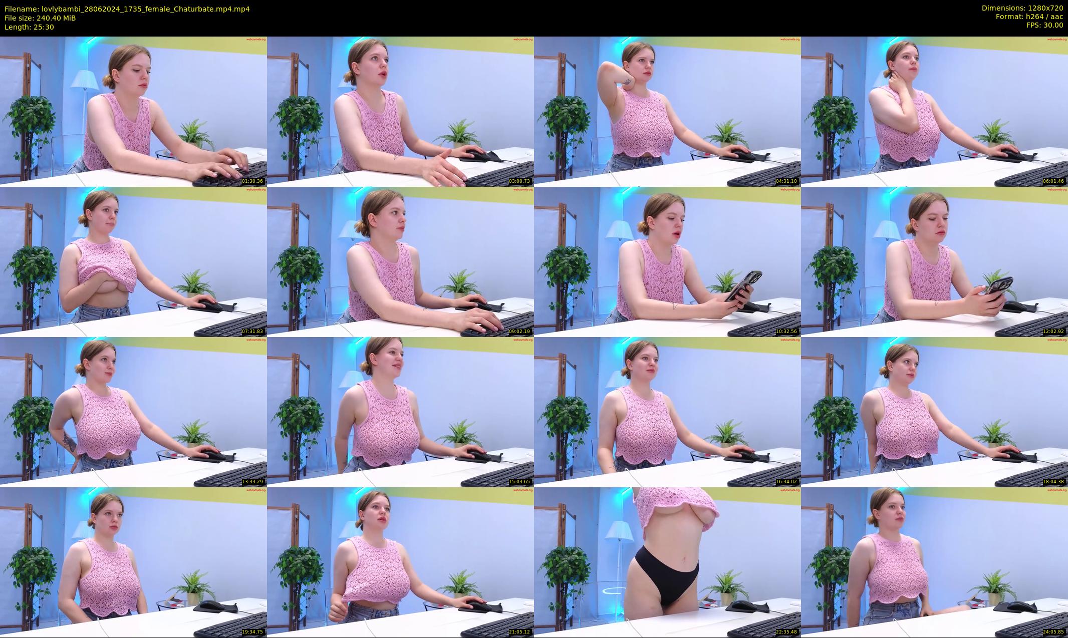lovlybambi — 26 minute Chaturbate female cam show recording, 720p, Jun 28, 2024