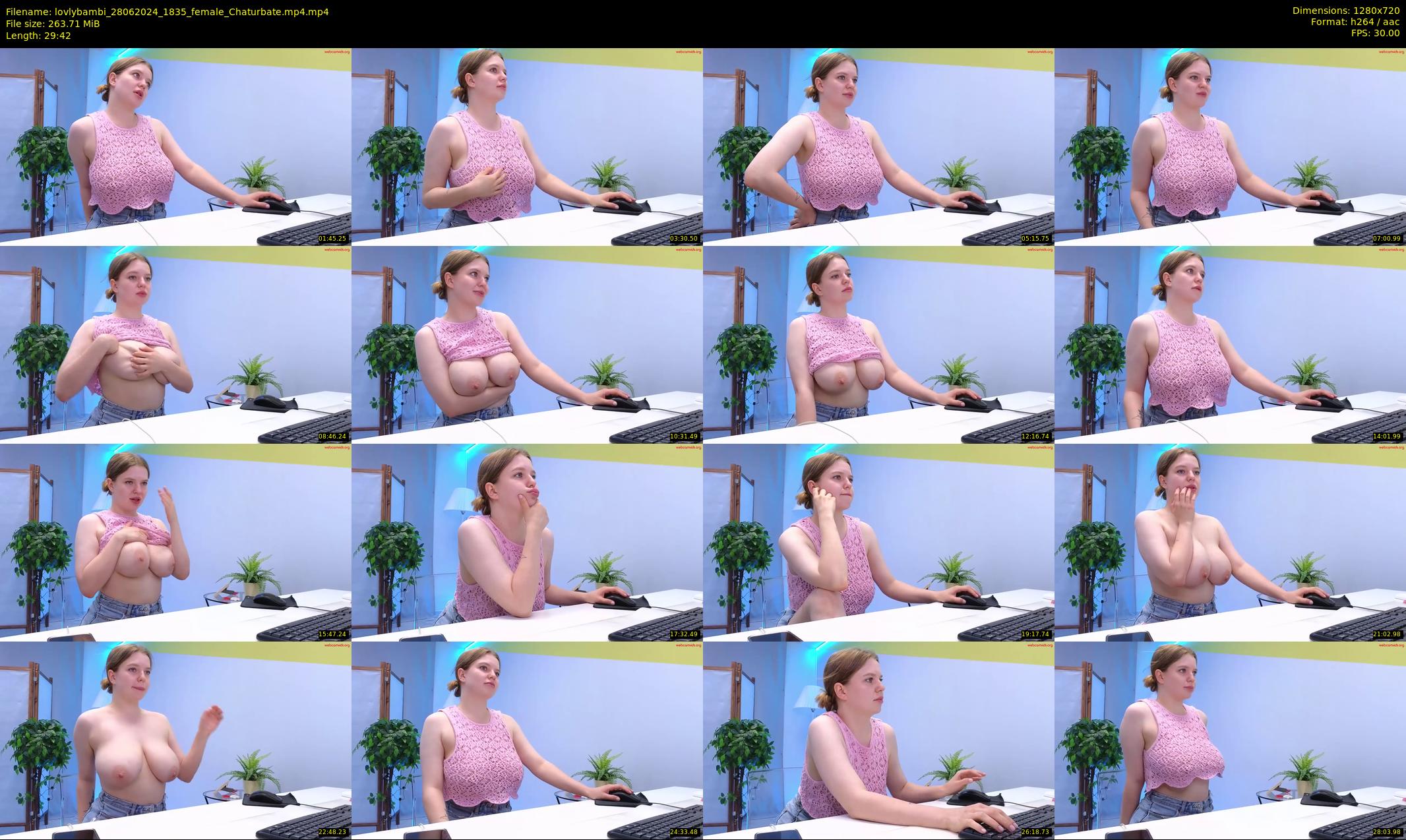 lovlybambi — 30 minute Chaturbate female cam show recording, 720p, Jun 28, 2024