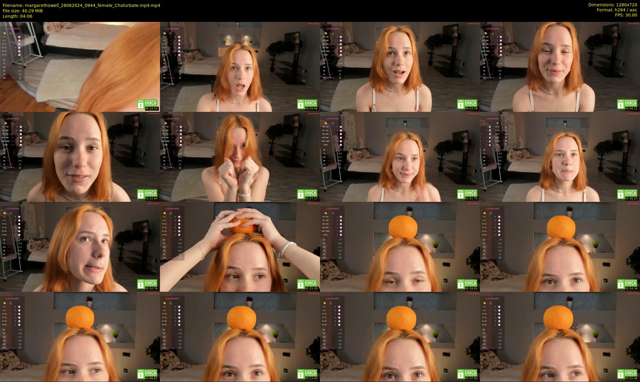 margarethowell — 5 minute Chaturbate female cam show recording, 720p, Jun 28, 2024