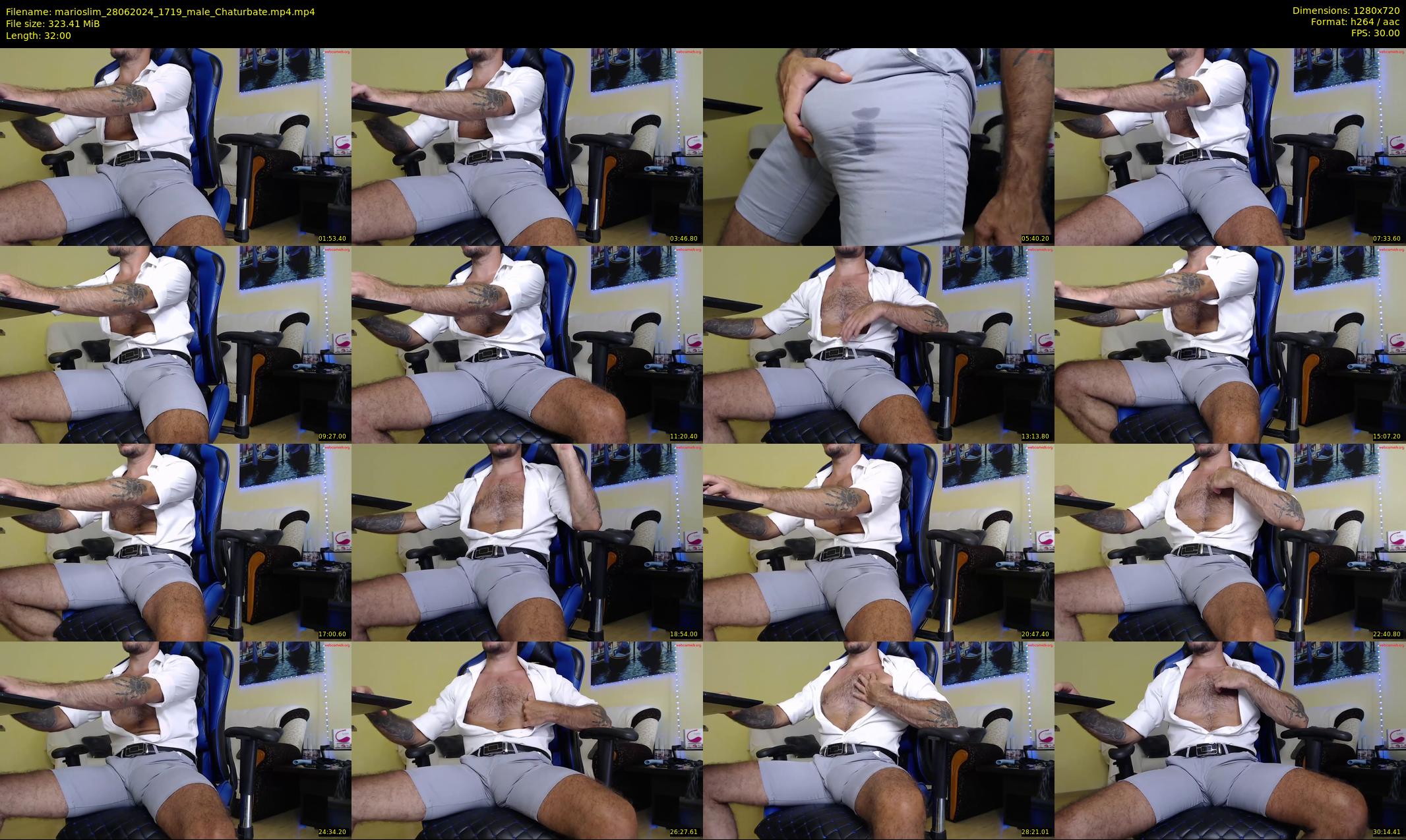 marioslim — 32 minute Chaturbate male cam show recording, 720p, Jun 28, 2024