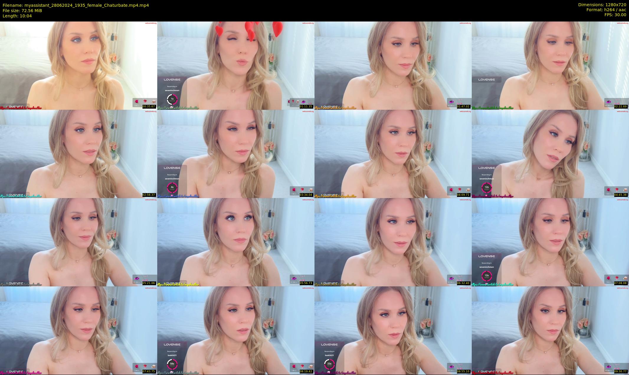 myassistant — 11 minute Chaturbate female cam show recording, 720p, Jun 28, 2024