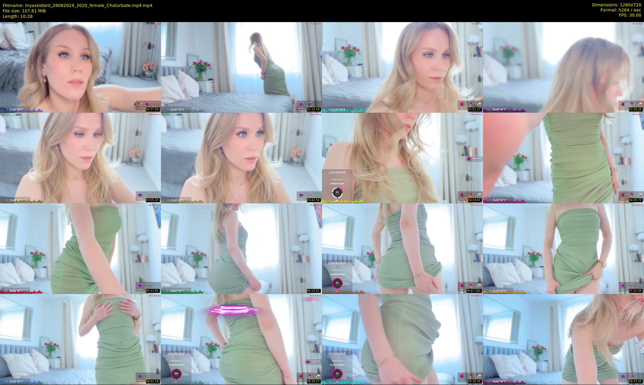 myassistant — 11 minute Chaturbate female cam show recording, 720p, Jun 28, 2024