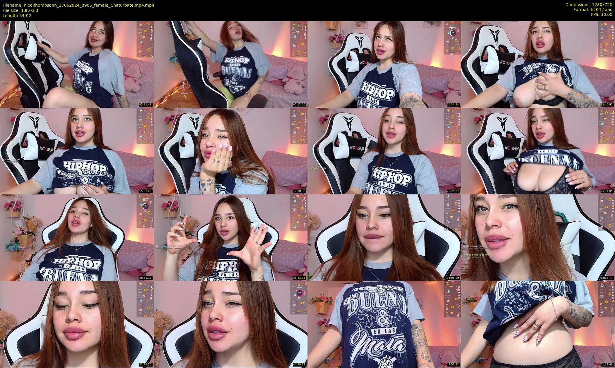 nicolthompsonn — 55 minute Chaturbate female cam show recording, 720p, Jun 17, 2024
