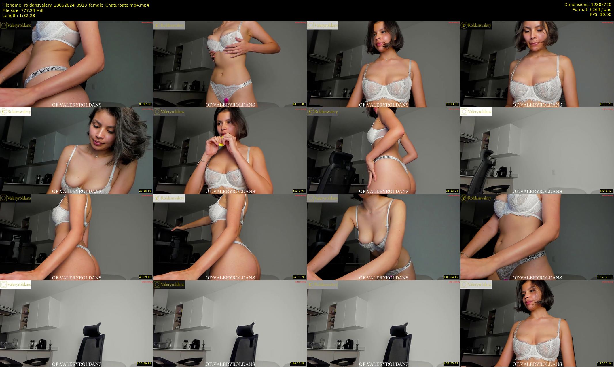 roldansvalery — 93 minute Chaturbate female cam show recording, 720p, Jun 28, 2024