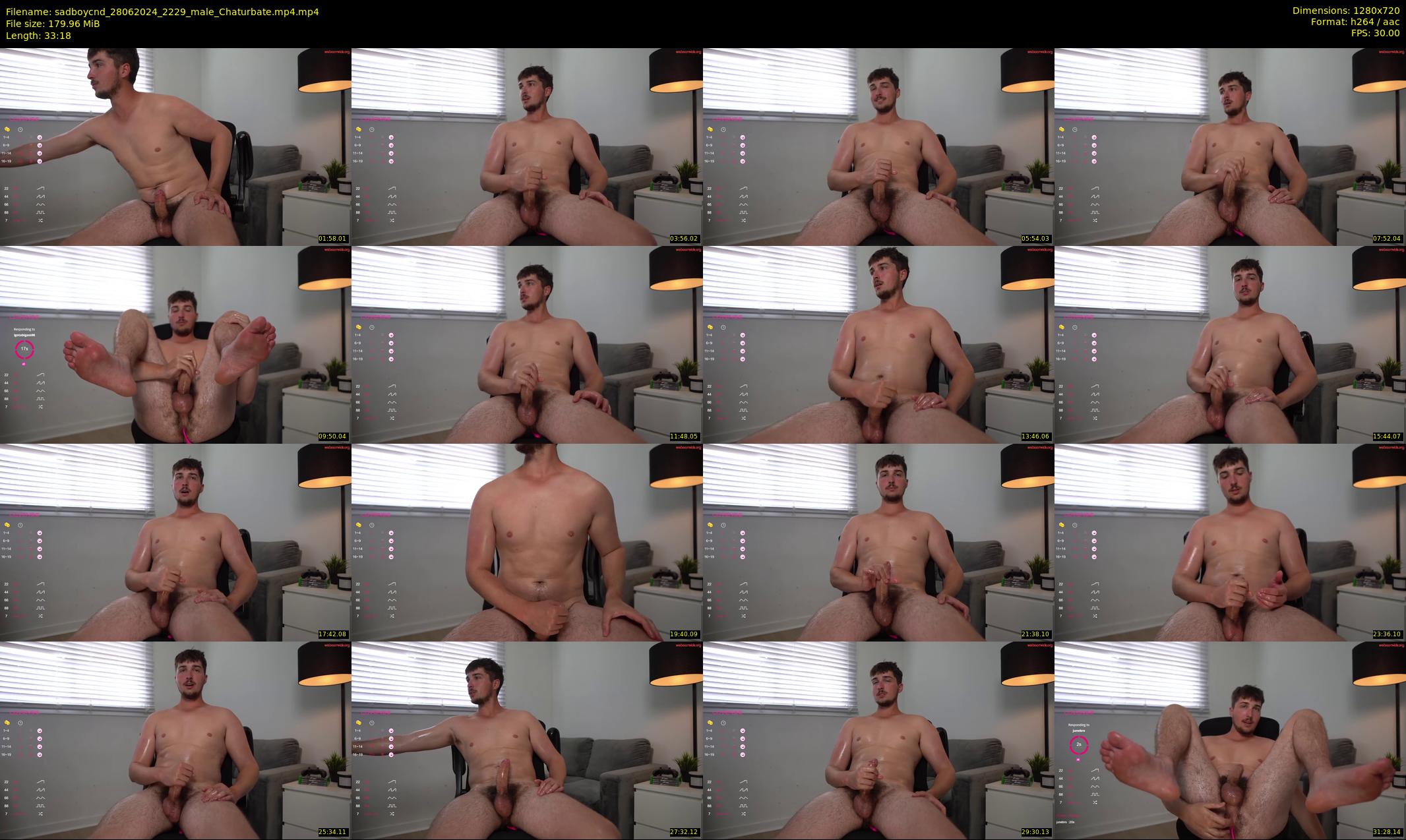 sadboycnd — 34 minute Chaturbate male cam show recording, 720p, Jun 28, 2024