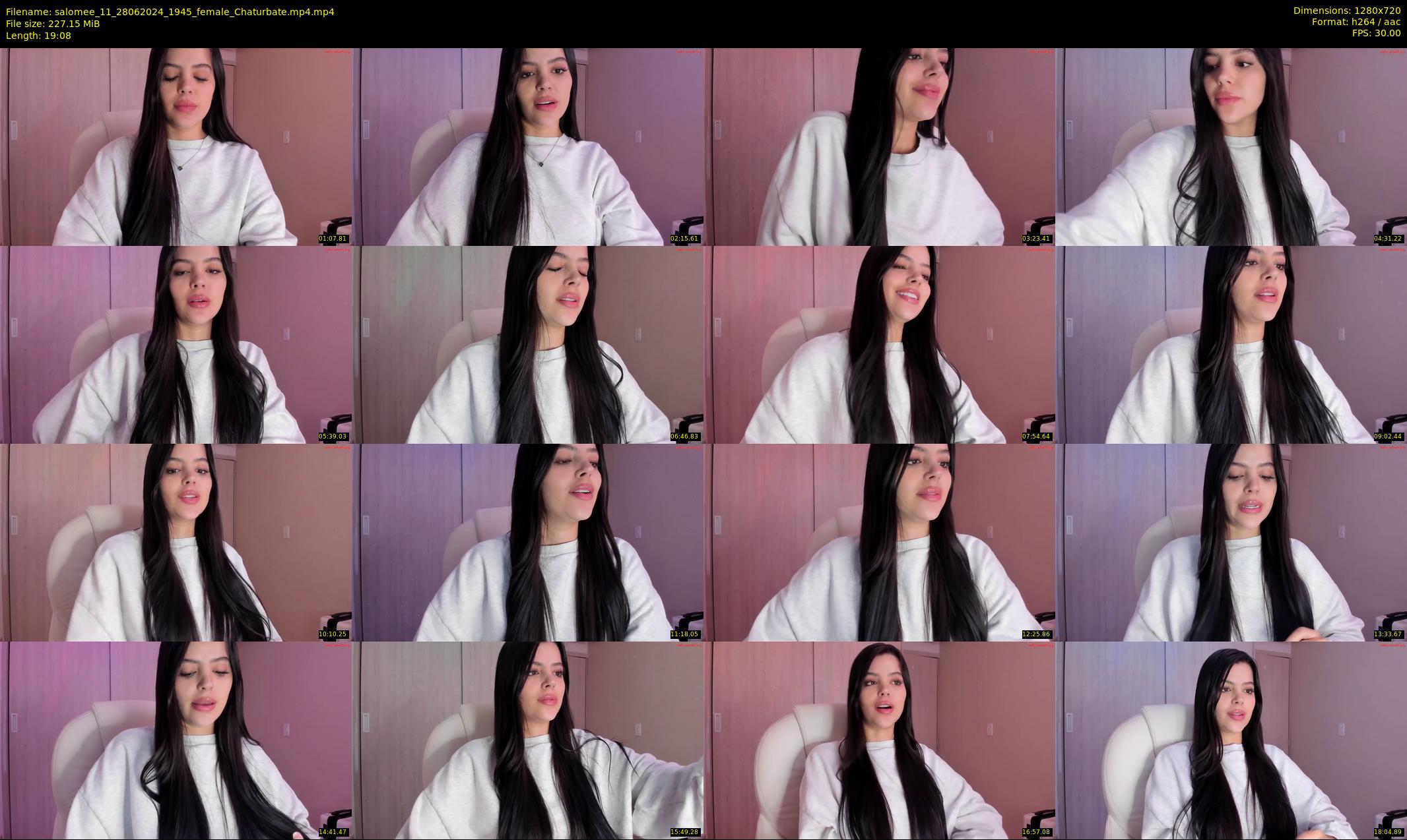 salomee_11 — 20 minute Chaturbate female cam show recording, 720p, Jun 28, 2024