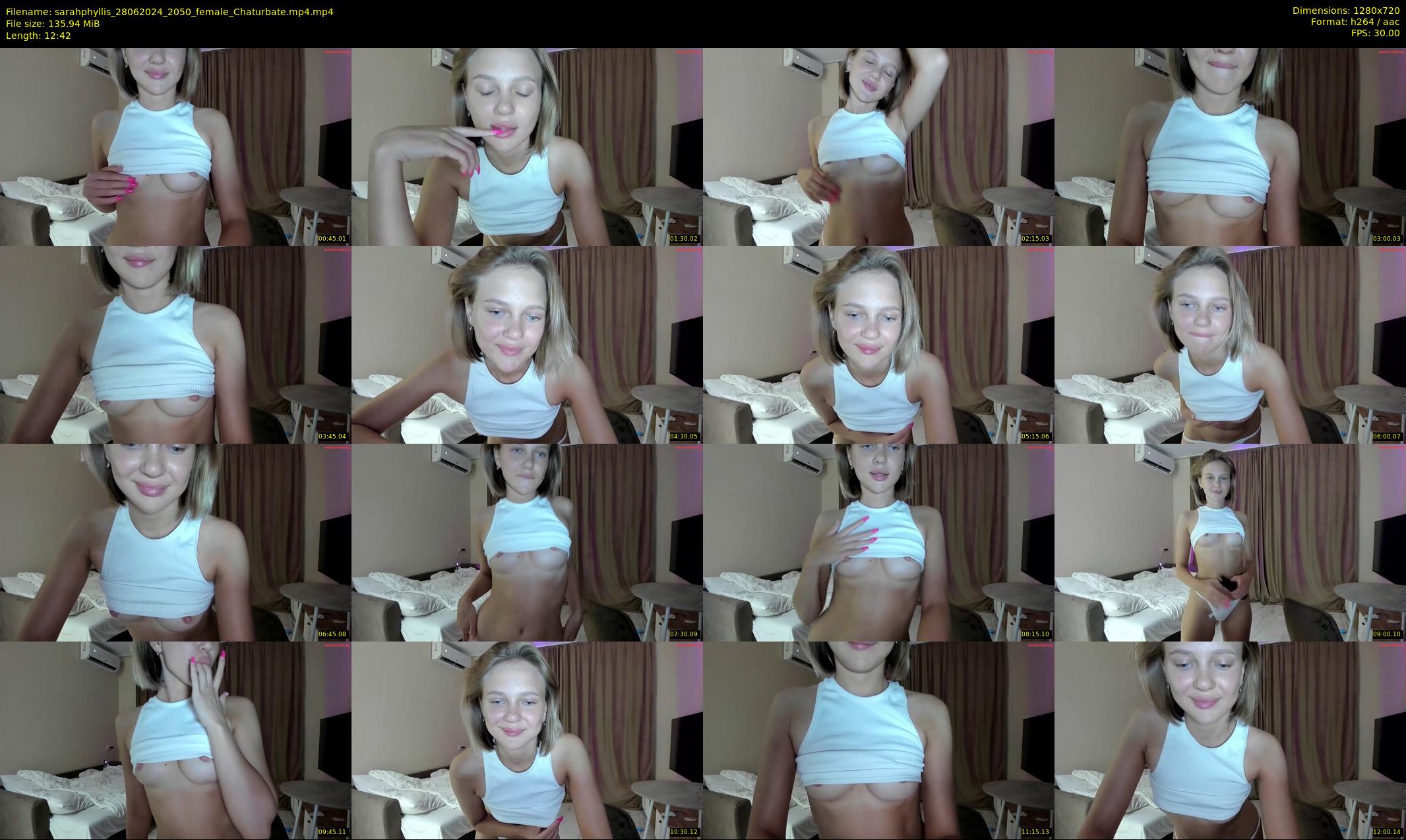 sarahphyllis — 13 minute Chaturbate female cam show recording, 720p, Jun 28, 2024