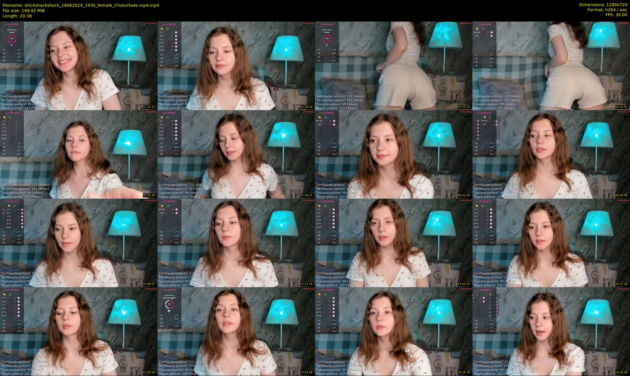 shickshackshock — 21 minute Chaturbate female cam show recording, 720p, Jun 28, 2024
