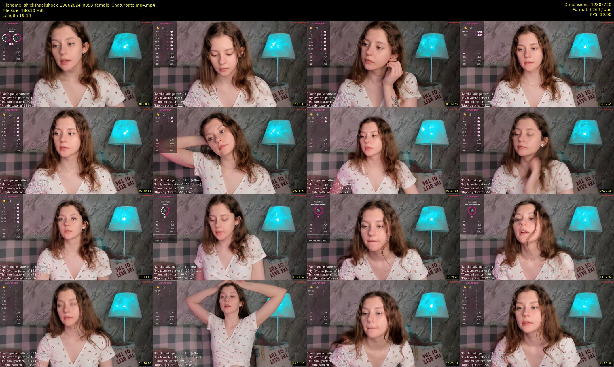 shickshackshock — 20 minute Chaturbate female cam show recording, 720p, Jun 29, 2024