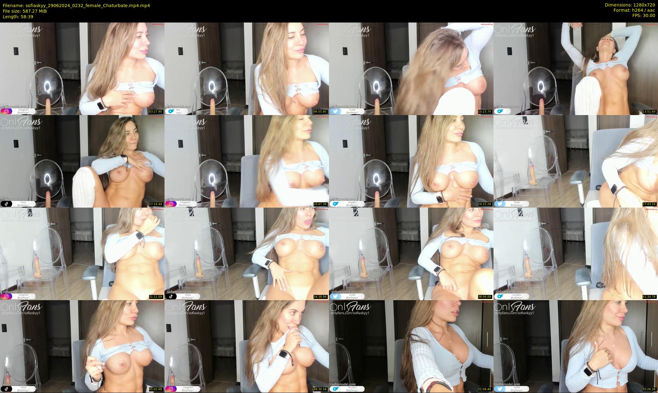 sofiaskyy — 59 minute Chaturbate female cam show recording, 720p, Jun 29, 2024