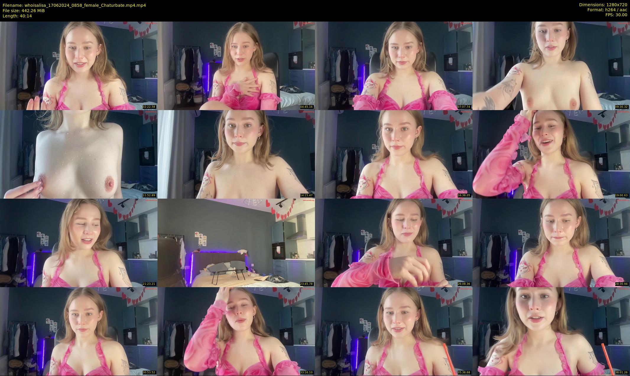 whoisalisa — 41 minute Chaturbate female cam show recording, 720p, Jun 17, 2024