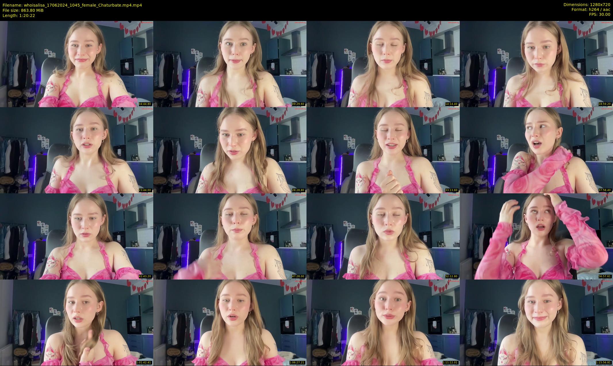 whoisalisa — 81 minute Chaturbate female cam show recording, 720p, Jun 17, 2024