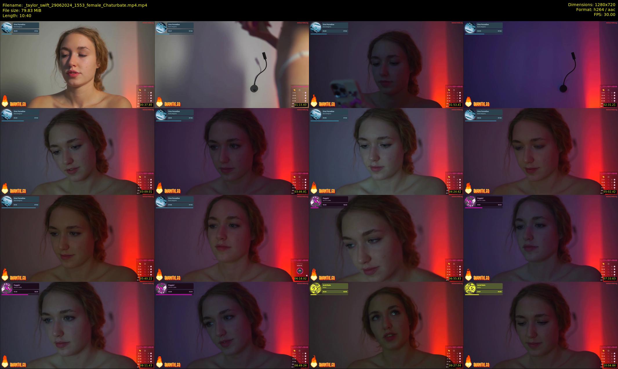 _taylor_swift — 11 minute Chaturbate female cam show recording, 720p, Jun 29, 2024