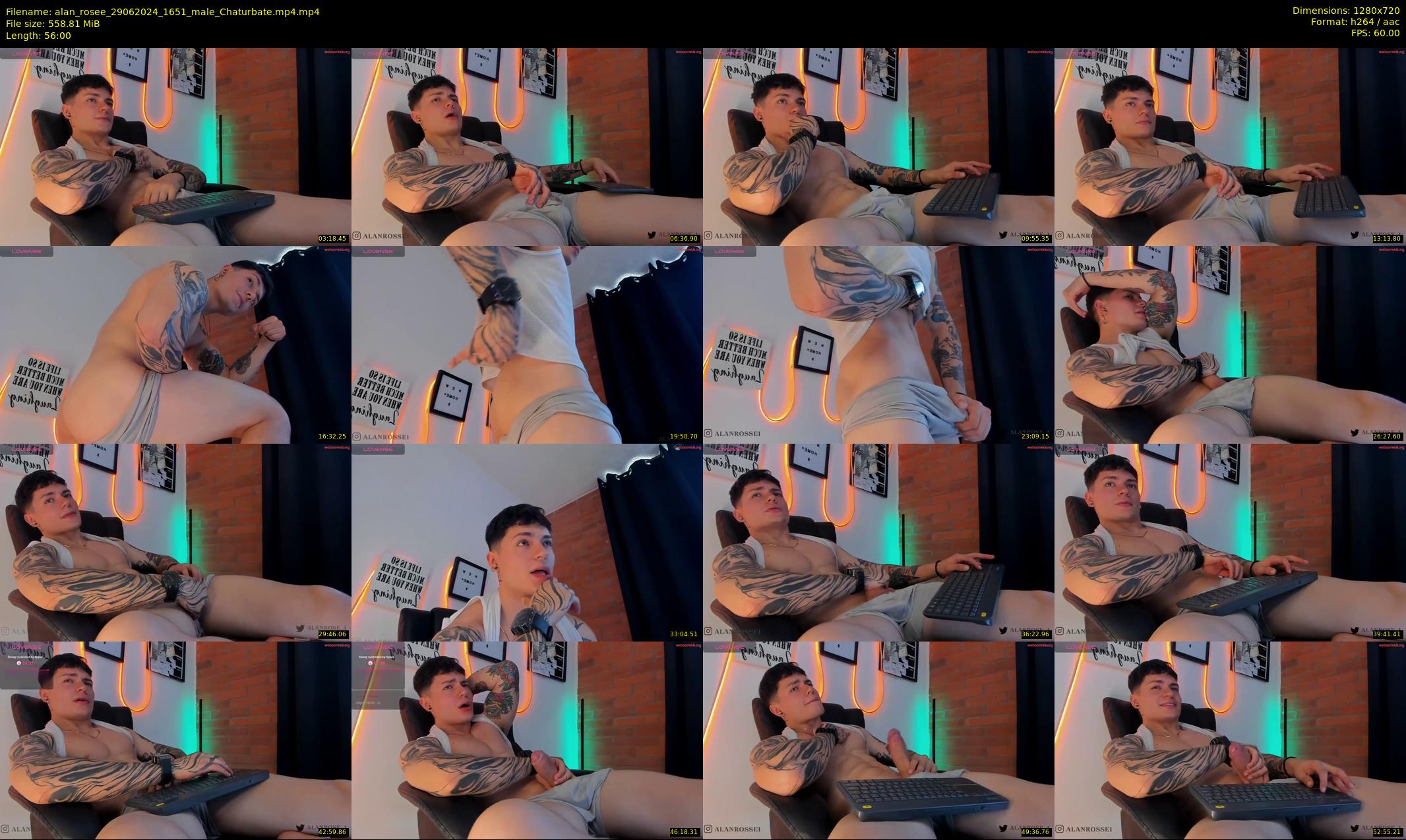 alan_rosee — 56 minute Chaturbate male cam show recording, 720p, Jun 29, 2024